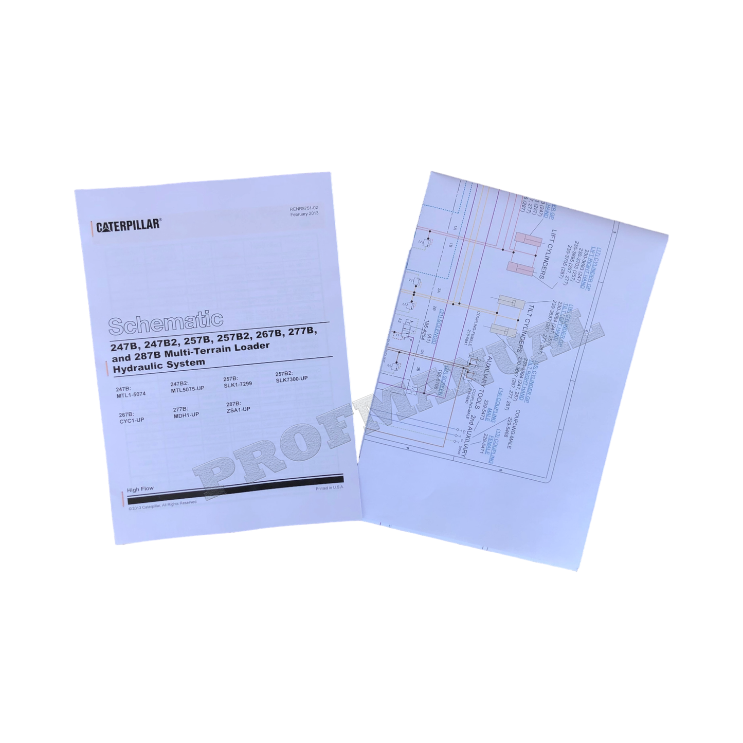 Caterpillar 247B 257B 267B 277B 287B LOADER SERVICE MANUAL