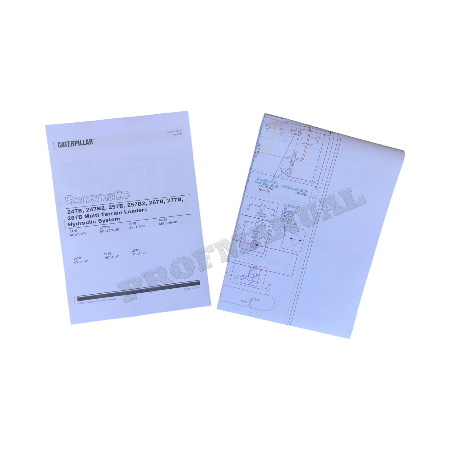 Caterpillar 247B 257B 267B 277B 287B LOADER SERVICE MANUAL