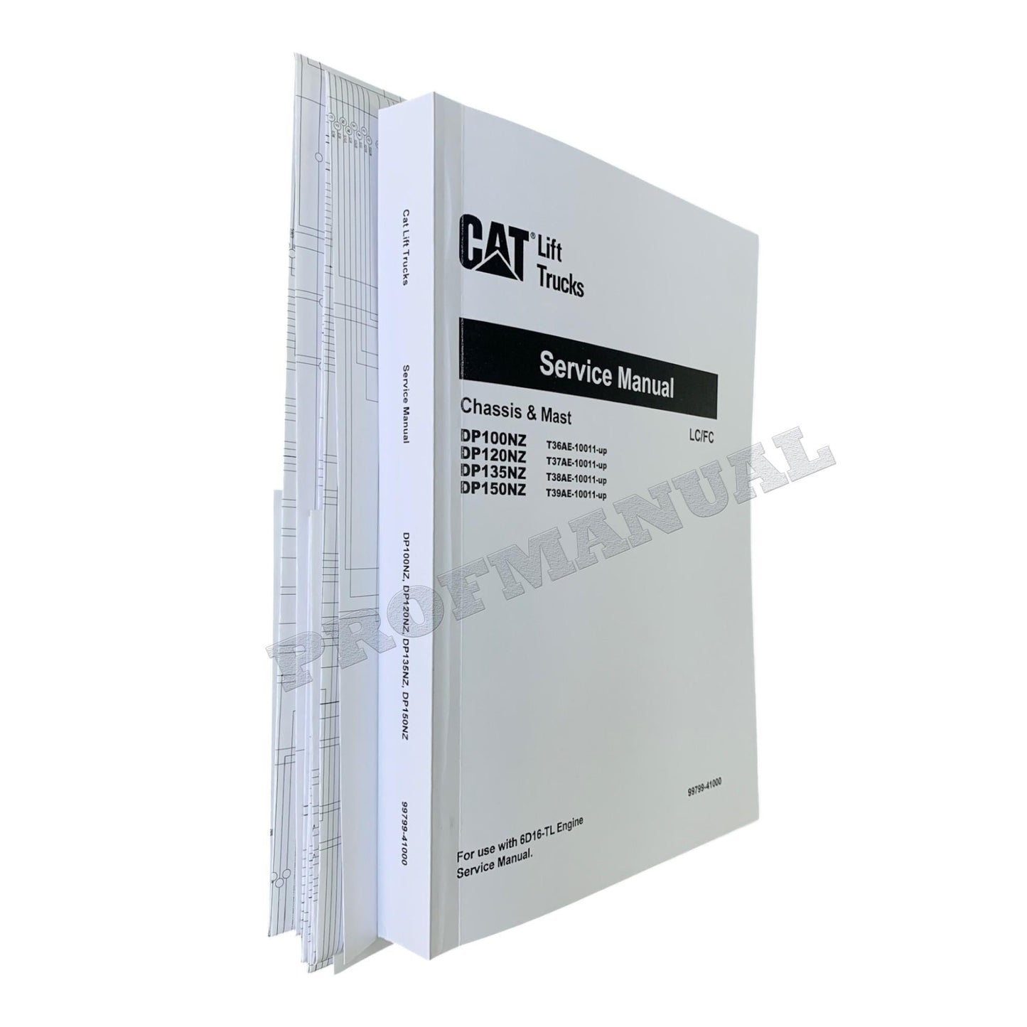 Caterpillar DP100NZ DP120NZ DP135NZ DP150NZ Lift Truck Forklift Service Manual