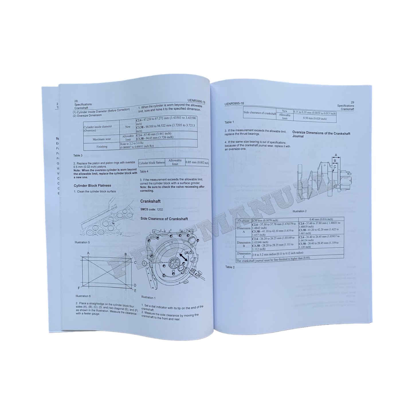 Caterpillar Engine 308E 308E2 Excavator Operation Testing Adjusting Specification Service Manual