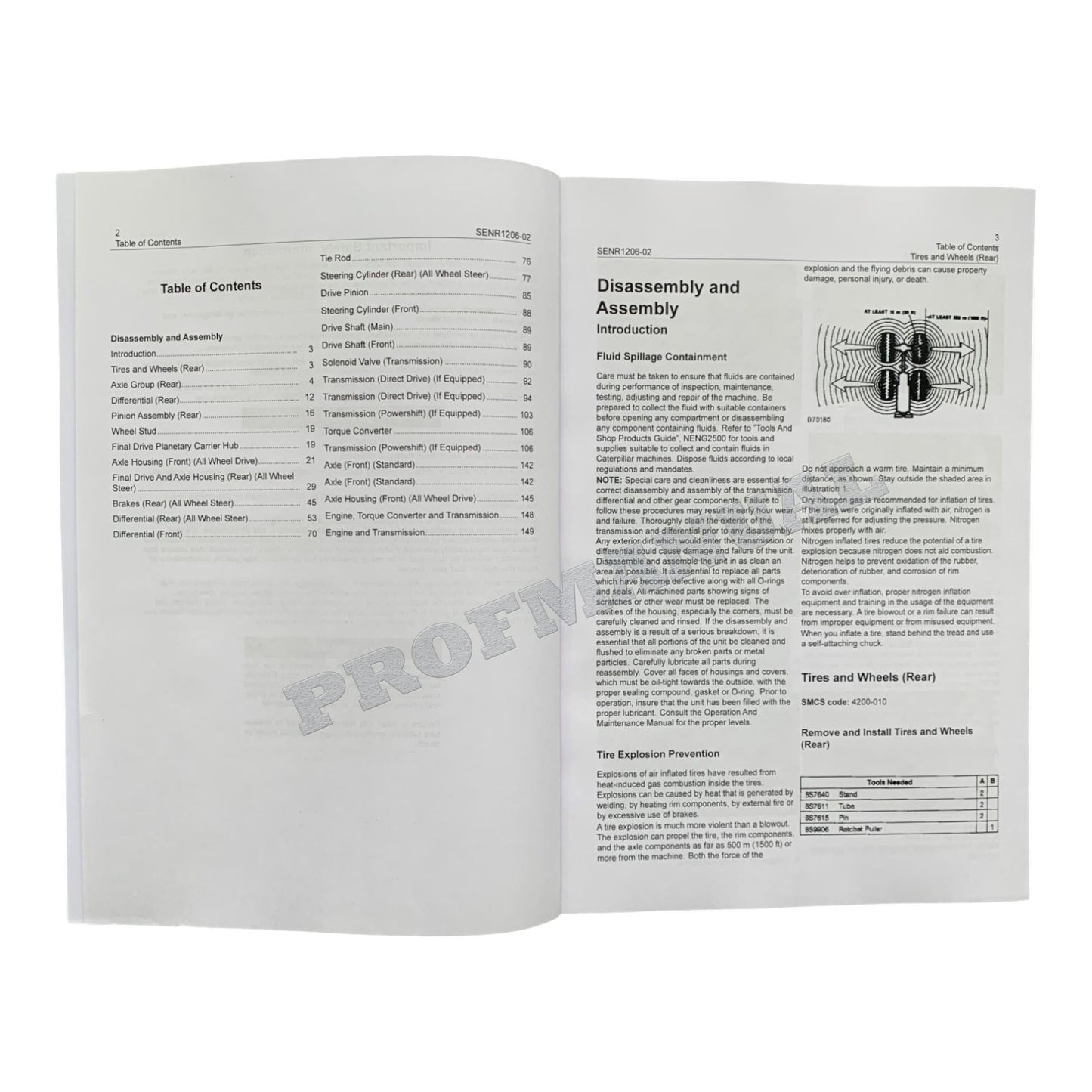 Caterpillar 416C 426C 428C 436C Backhoe Loader Power Train Service Manual 5books