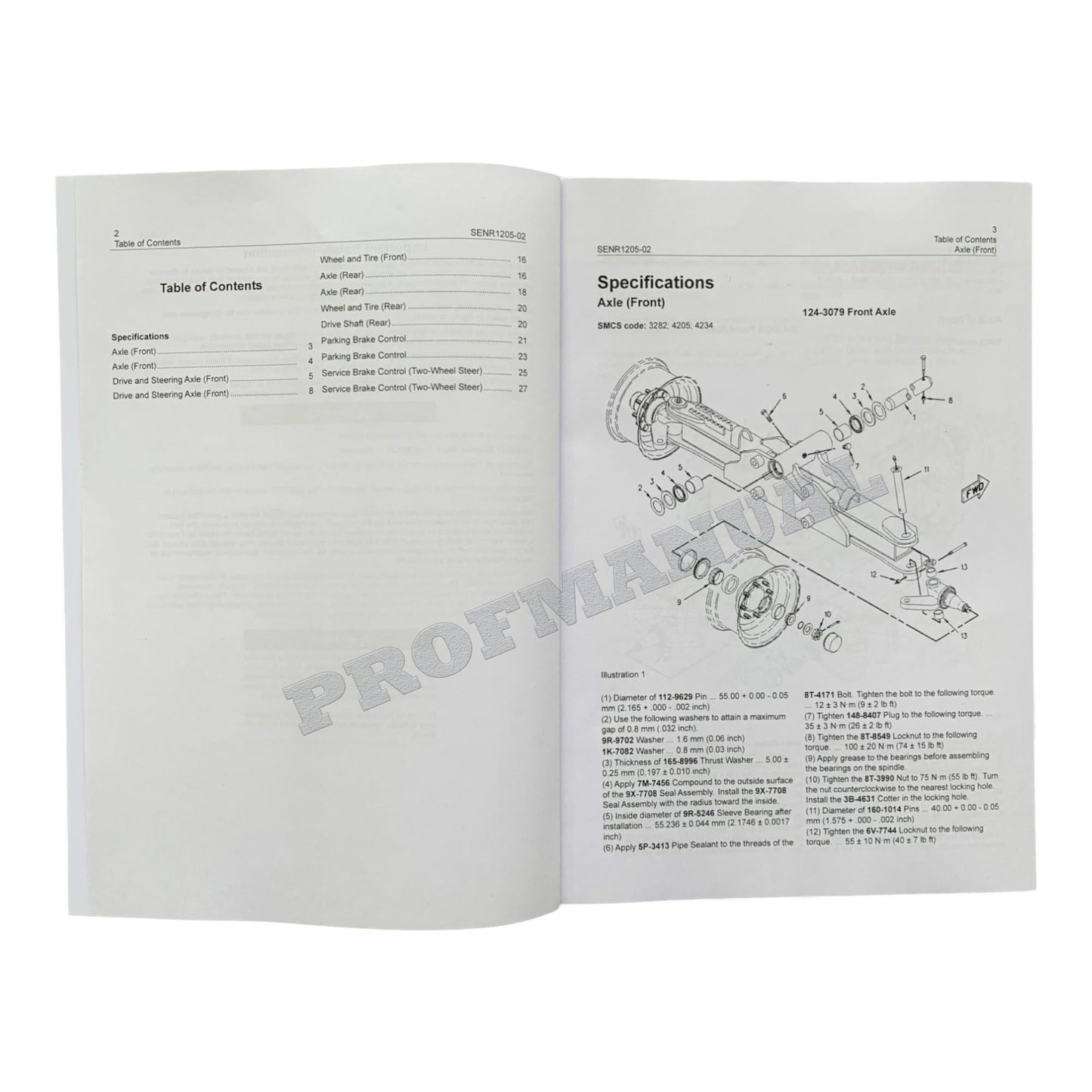 Caterpillar 416C 426C 428C 436C Backhoe Loader Power Train Service Manual 5books