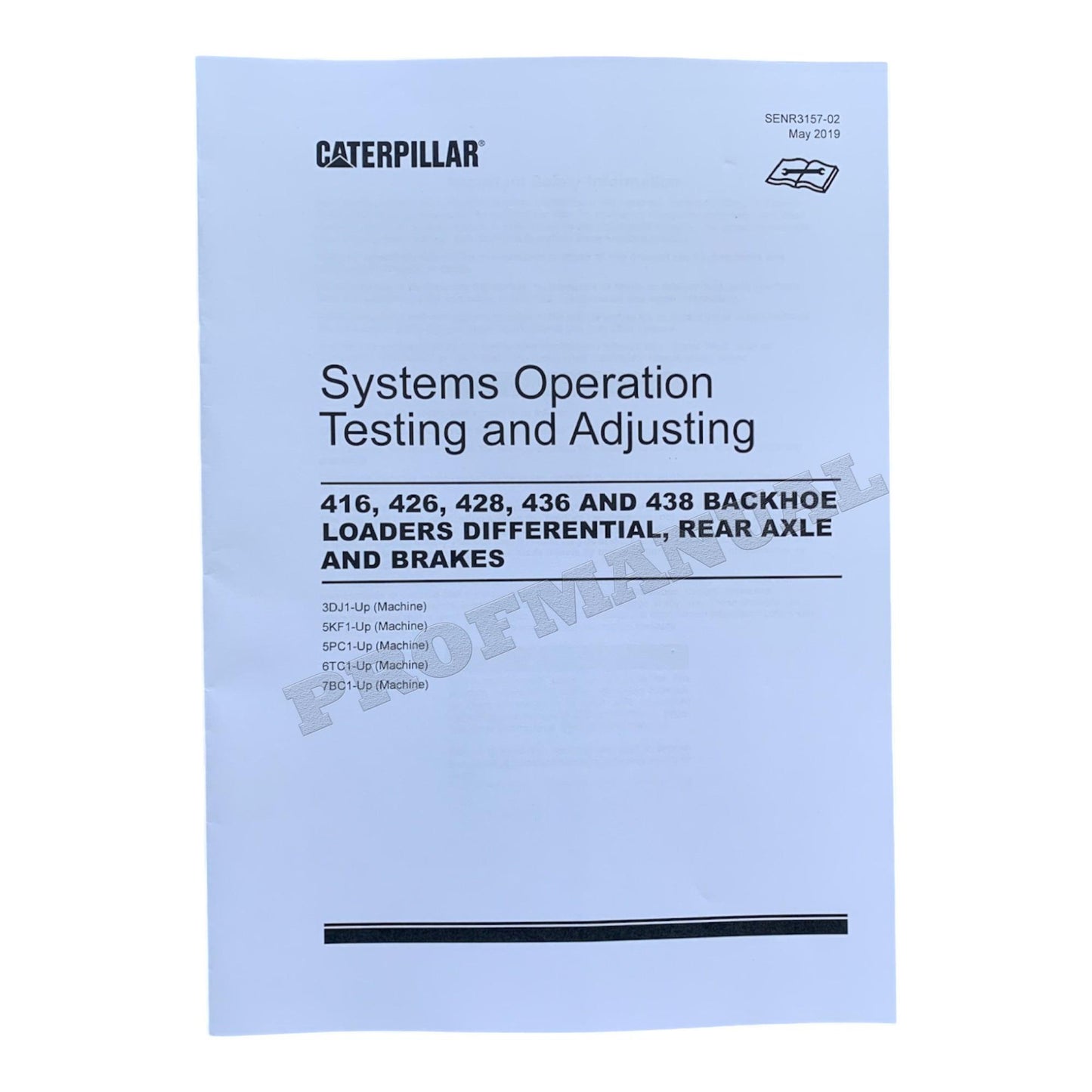 Caterpillar 416 426 436 Series II Backhoe Loader Full Service Manual