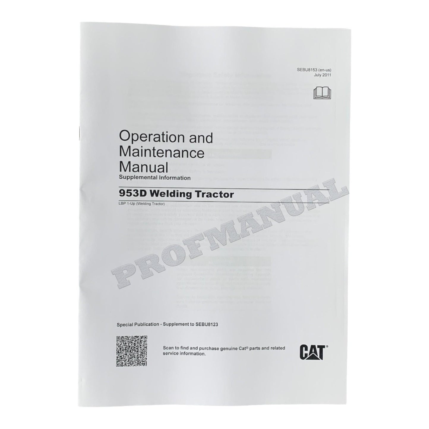 Caterpillar 953D Track Loader Full Service Manual *Send serial number