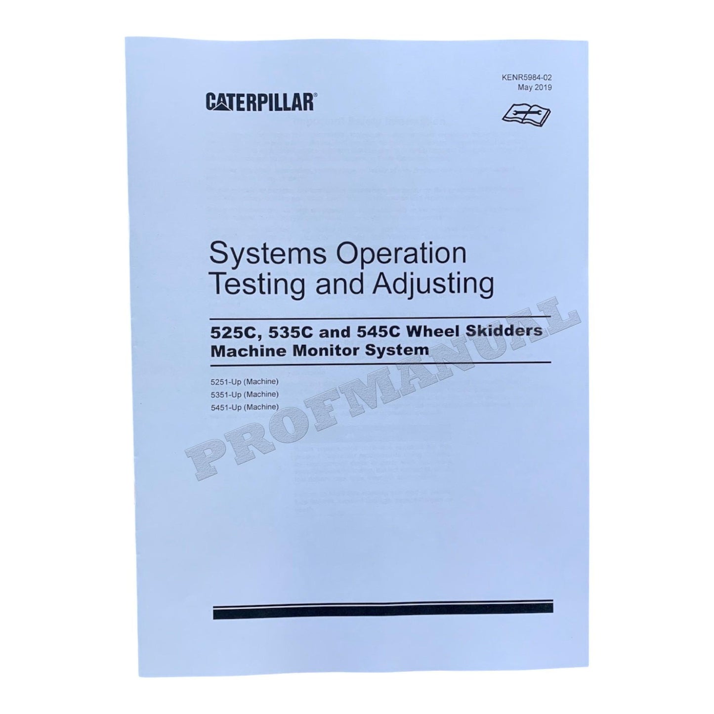 Caterpillar 525C 535C 545C WHEEL Skidder Full Service Manual *Send serial number