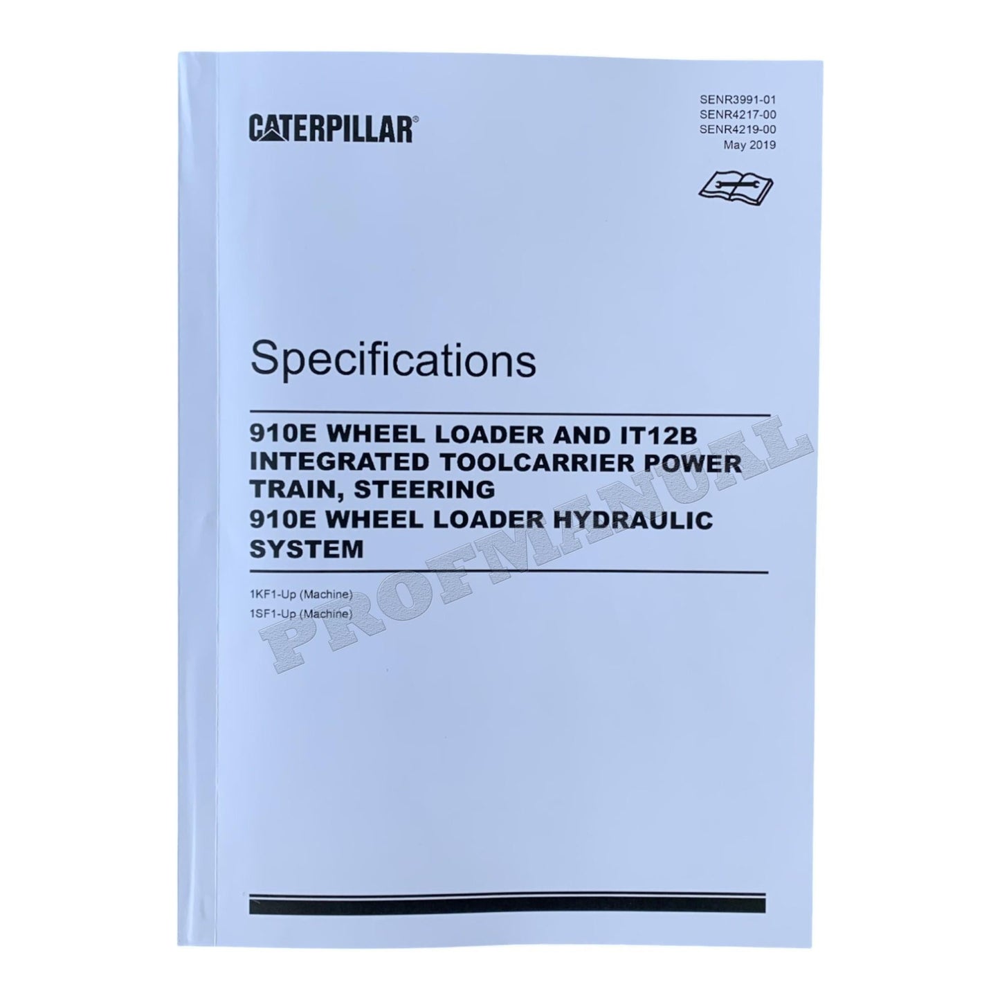 Caterpillar 910E WHEEL LOADER Full Service Manual 1SF 1 and UP *Send serial number