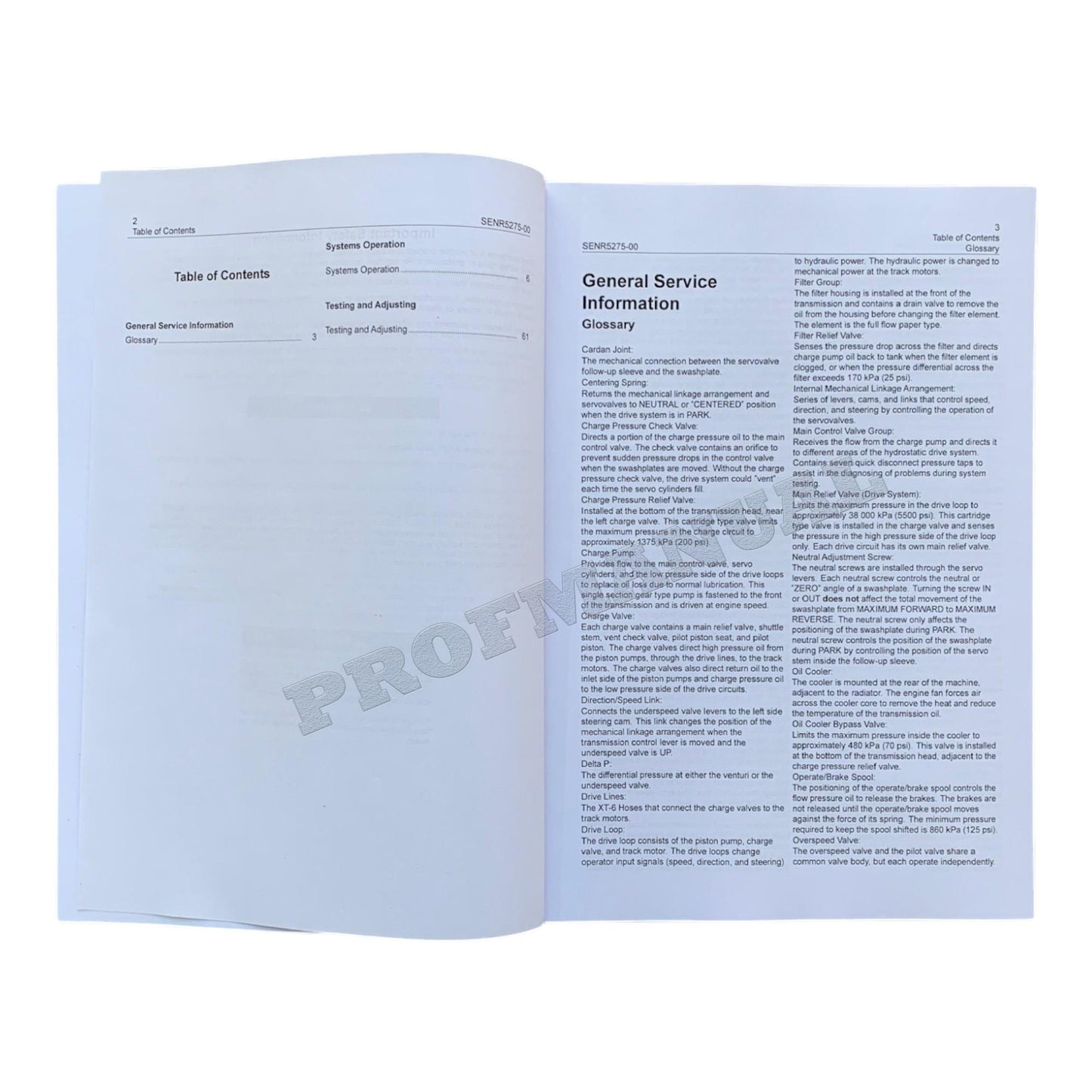 Caterpillar 953B Track-Type Loader Full Service Manual *Send serial number