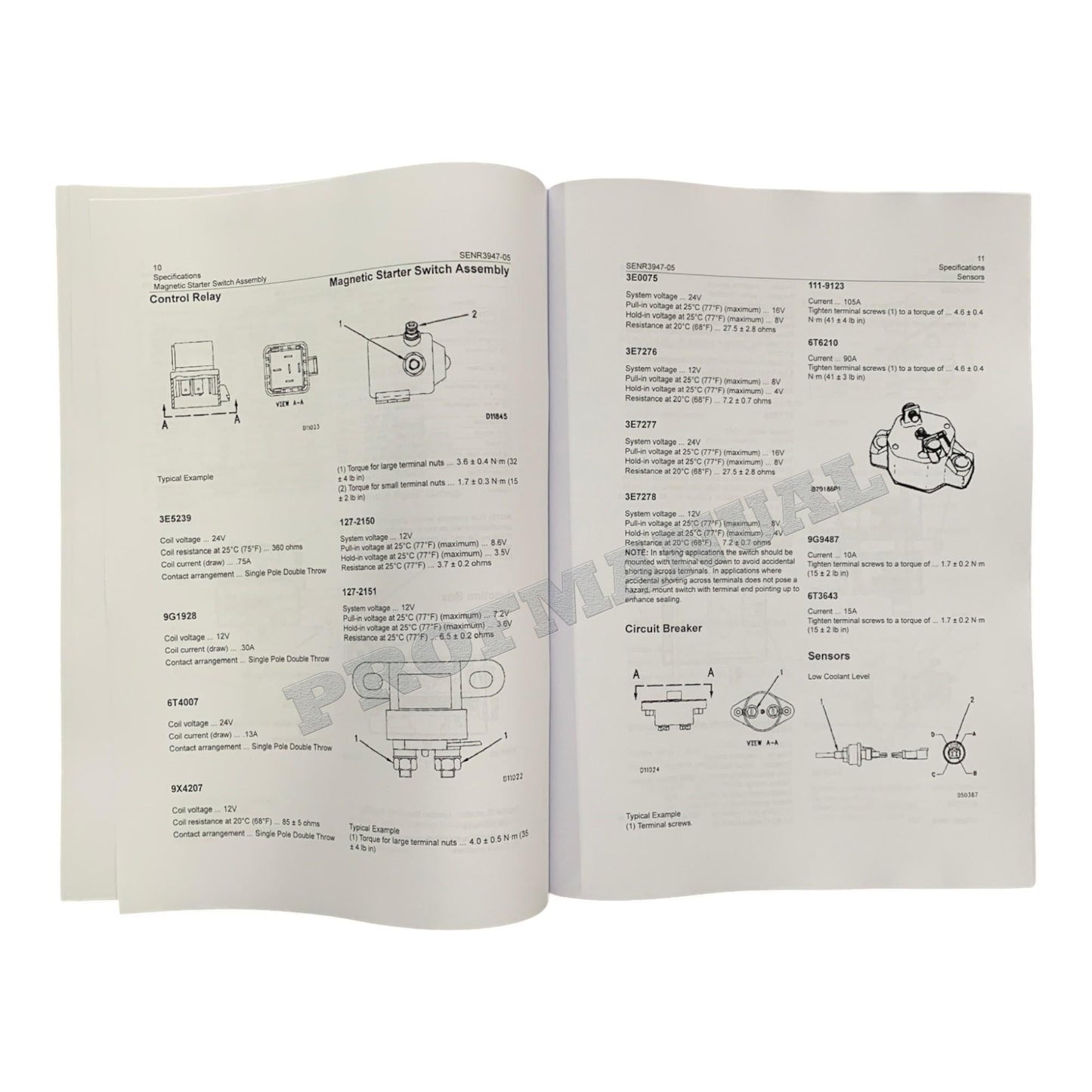 Caterpillar 3116 3126 Marine Engine Full Service Manual *Send serial number