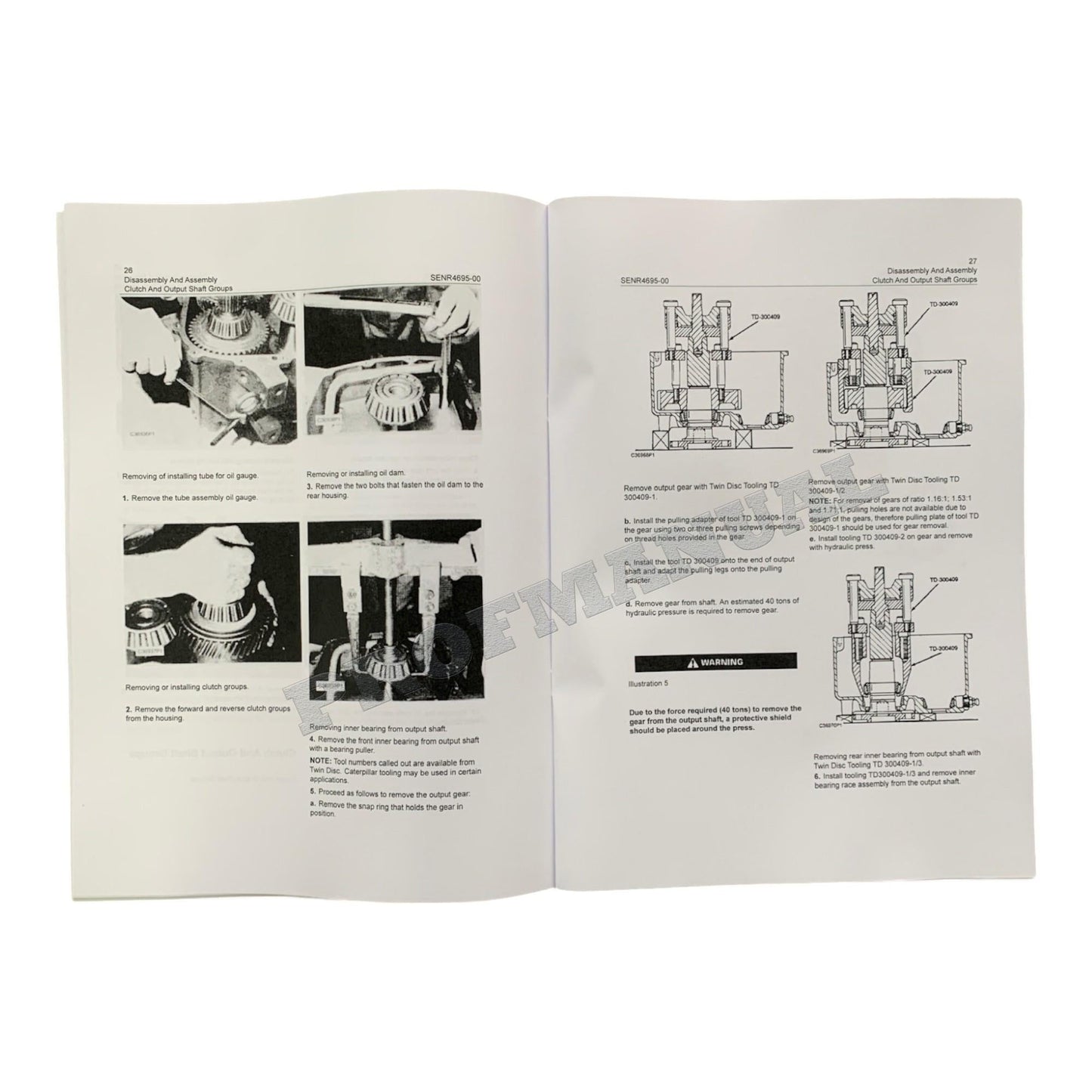 Caterpillar 3116 3126 Marine Engine Full Service Manual *Send serial number