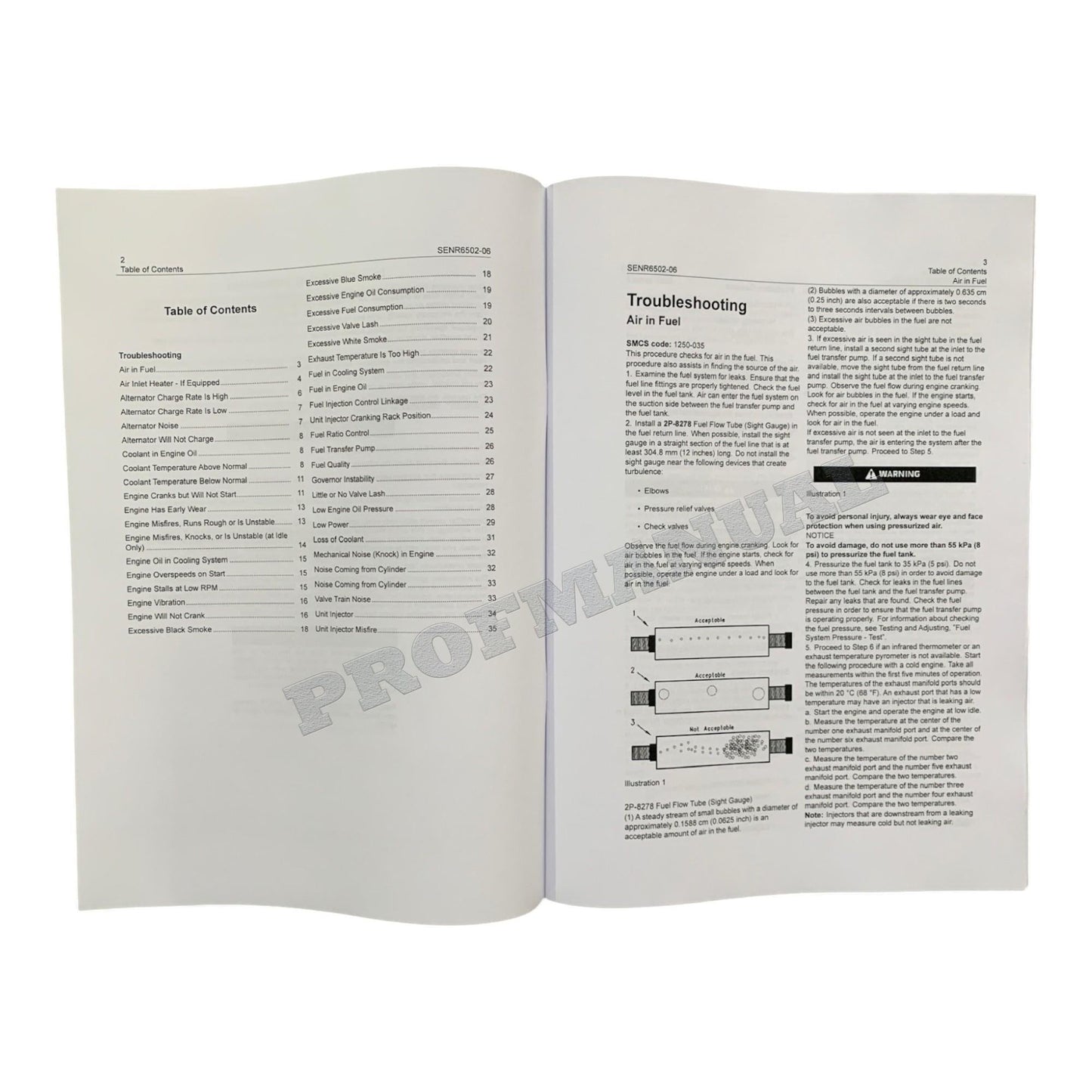 Caterpillar 3116 3126 Marine Engine Full Service Manual *Send serial number