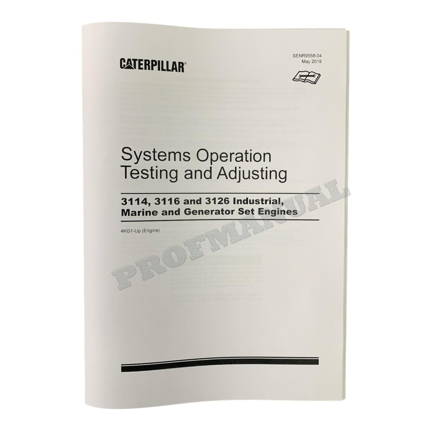 Caterpillar 3116 3126 Marine Engine Full Service Manual *Send serial number