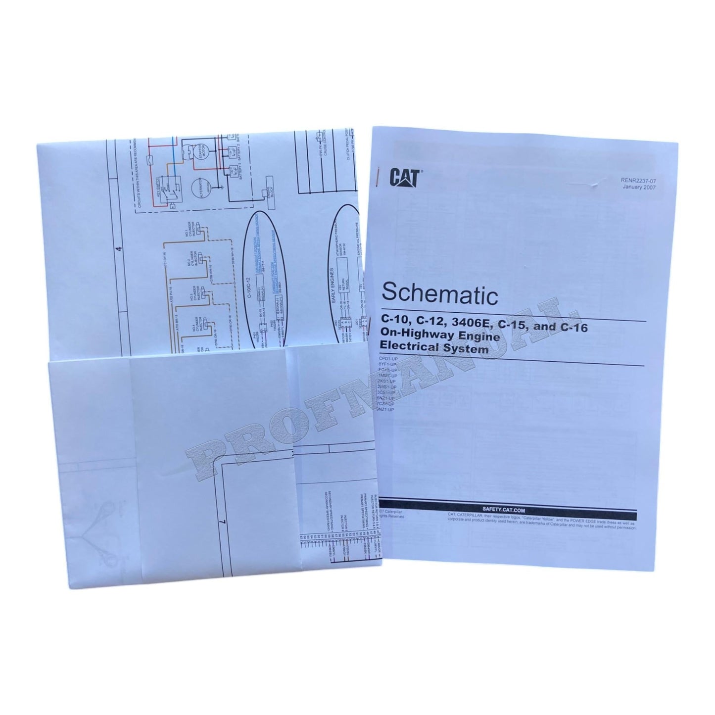 Caterpillar C15 ACERT Truck Engine Full Service Manual S.N. 6NZ1- *Send serial number