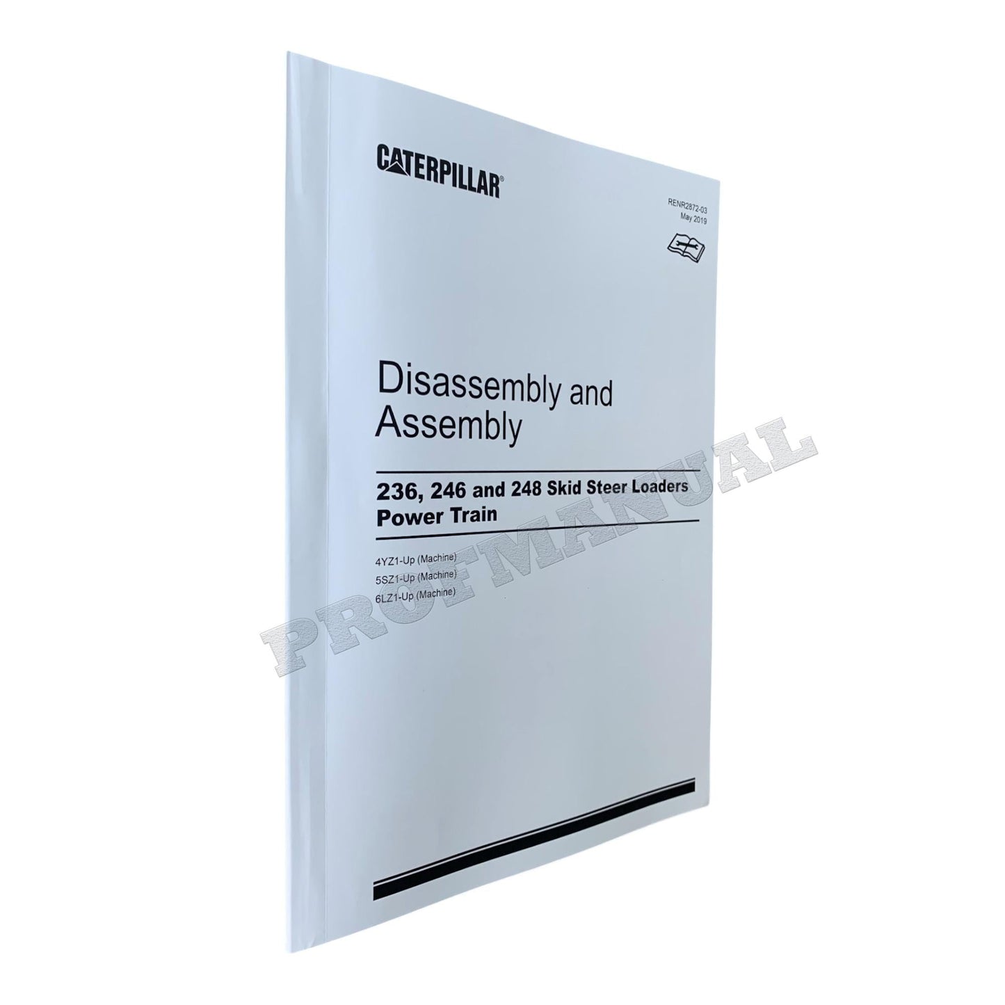 Caterpillar 236 246 248 Skid Steer Loader Power Train Service Manual DisassAssem