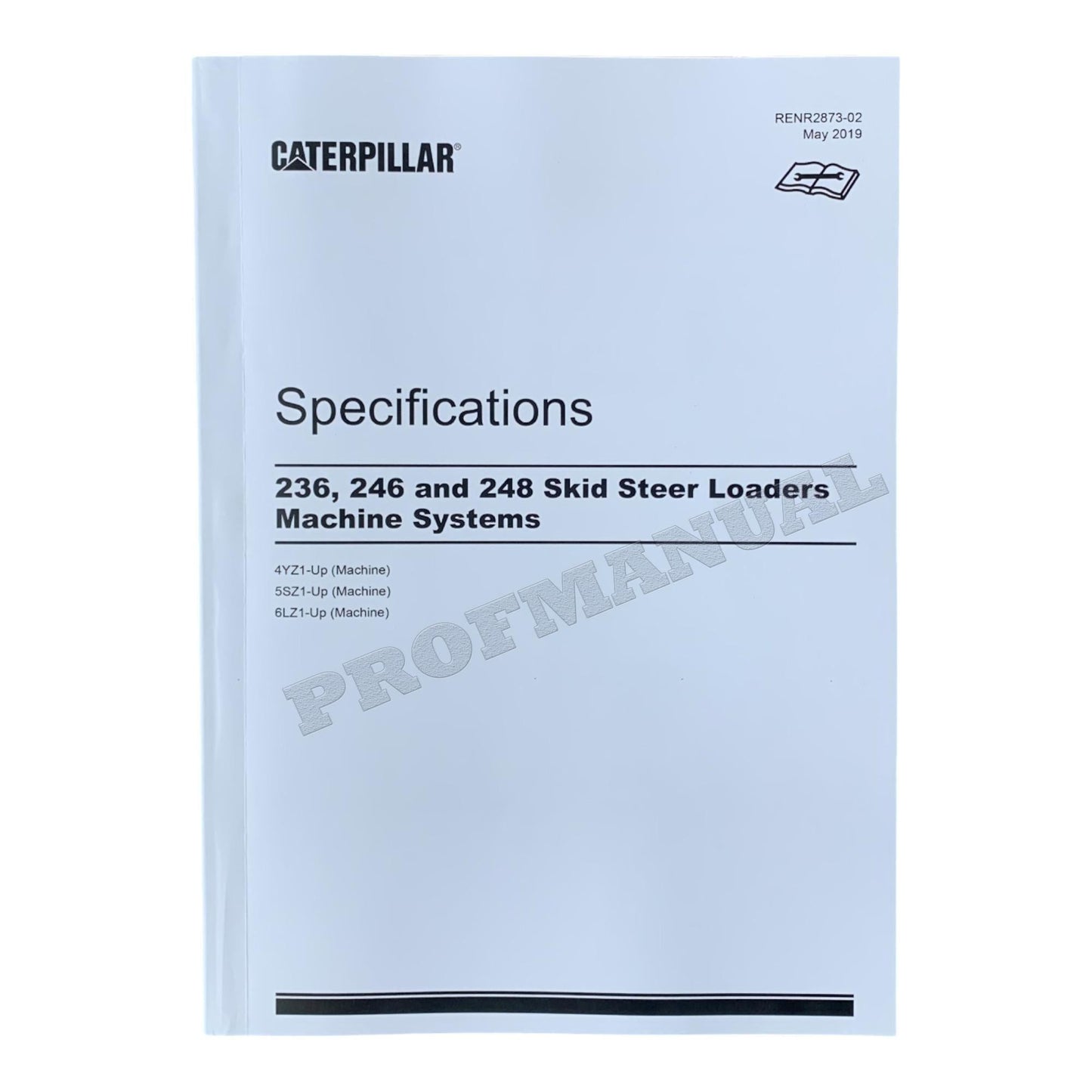 Caterpillar 246 Skid Steer Loader Full Service Manual *Send serial number