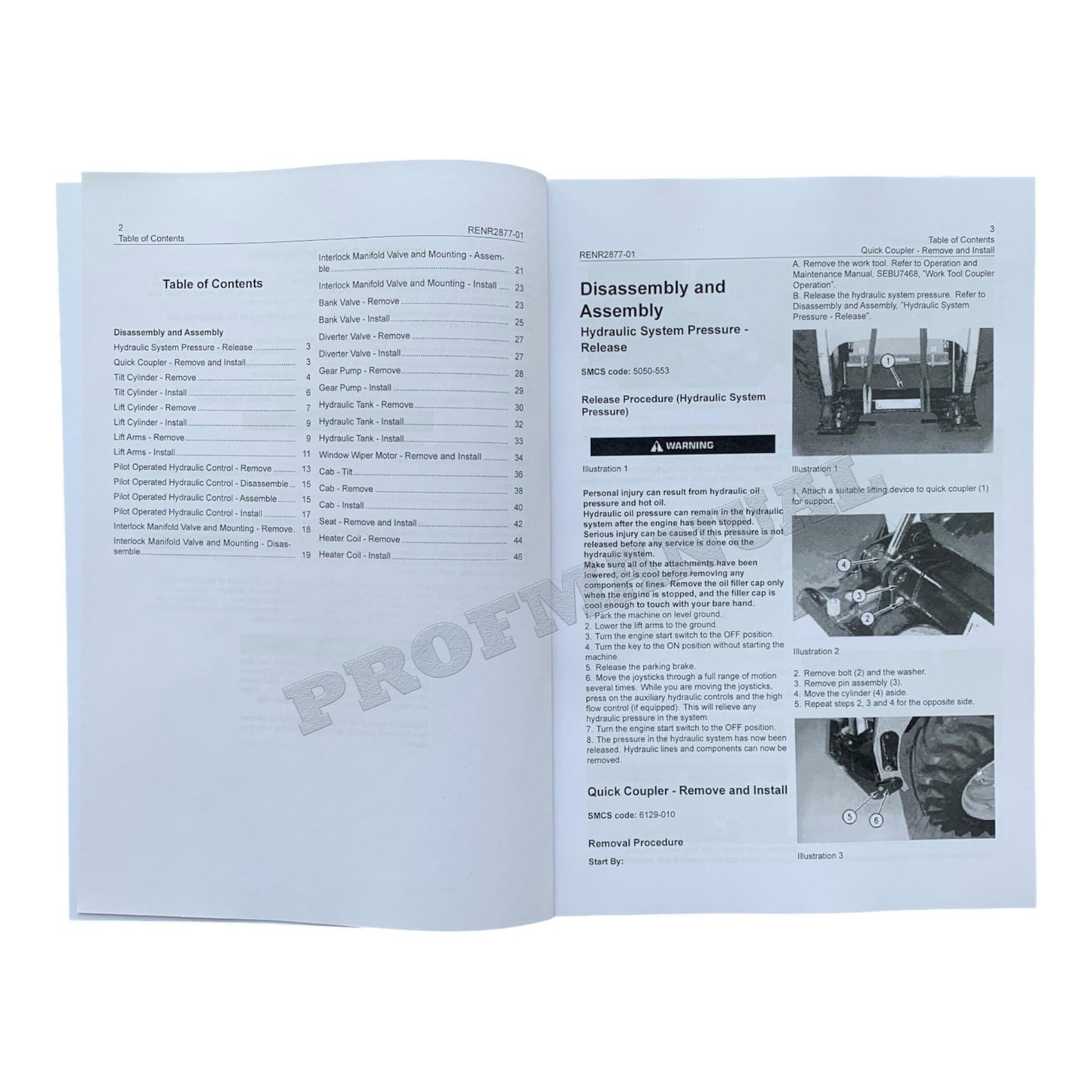 Caterpillar Cat 236 246 Skid Steer Loader Service Manual Disassem Assem