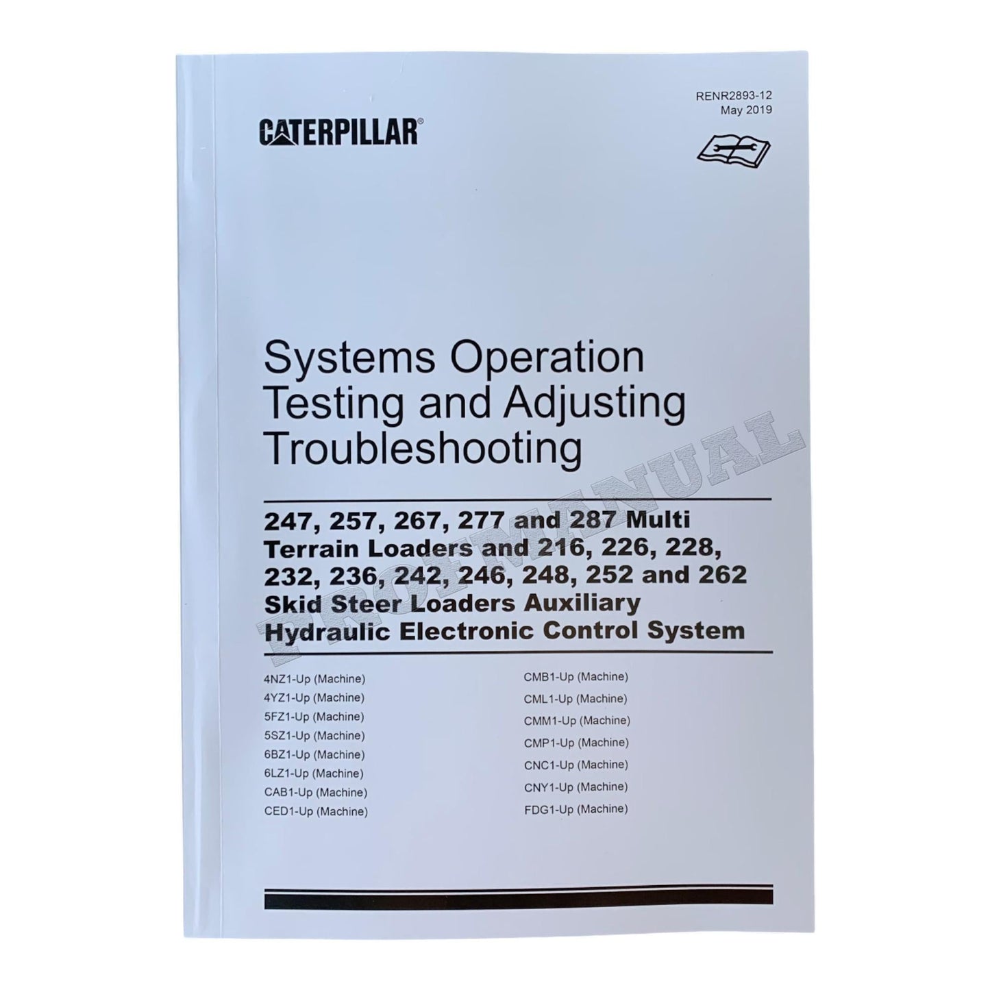 Caterpillar 246 Skid Steer Loader Full Service Manual *Send serial number