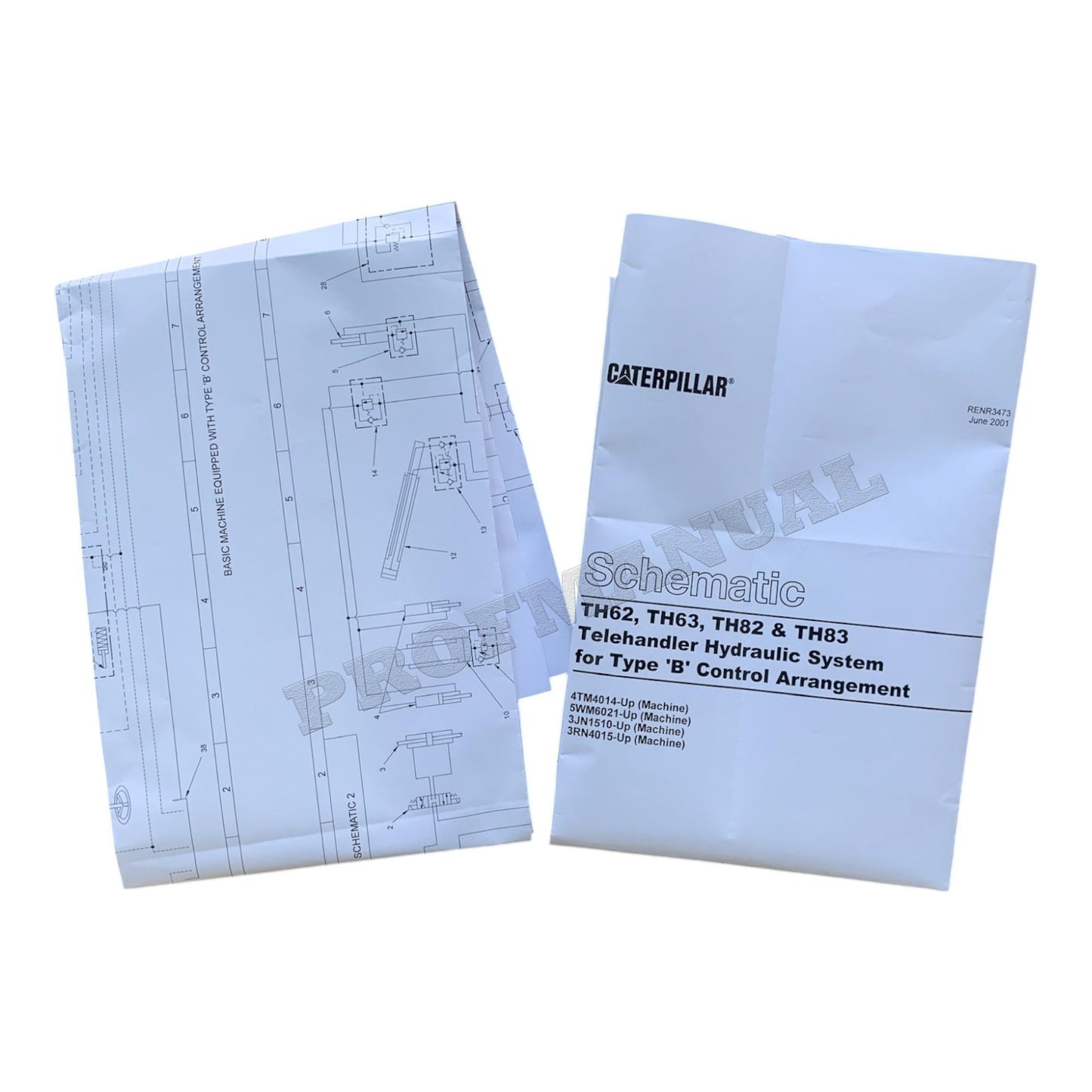 Caterpillar TH62 TH63 TH82 TH83 TeleHANDLER 21 books Full Service Manual *Send seial#