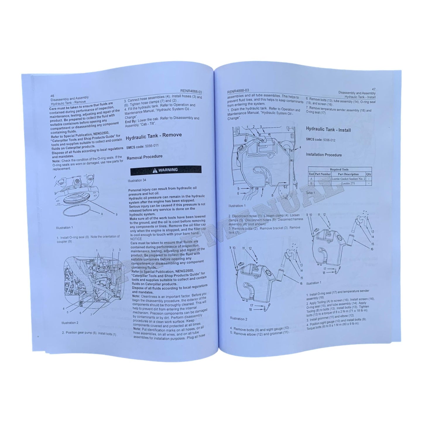 Caterpillar 267B 277B 287B Loader Suppl Service Manual Disassem Assem