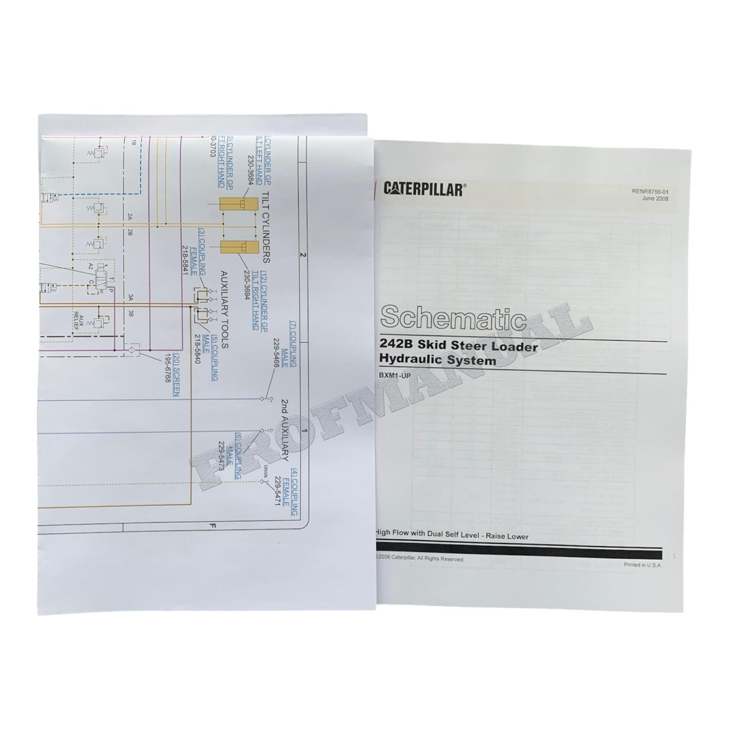 Caterpillar 236B 236B2 246B 252B 252B2 262B Skid Steer Loader Service Manual