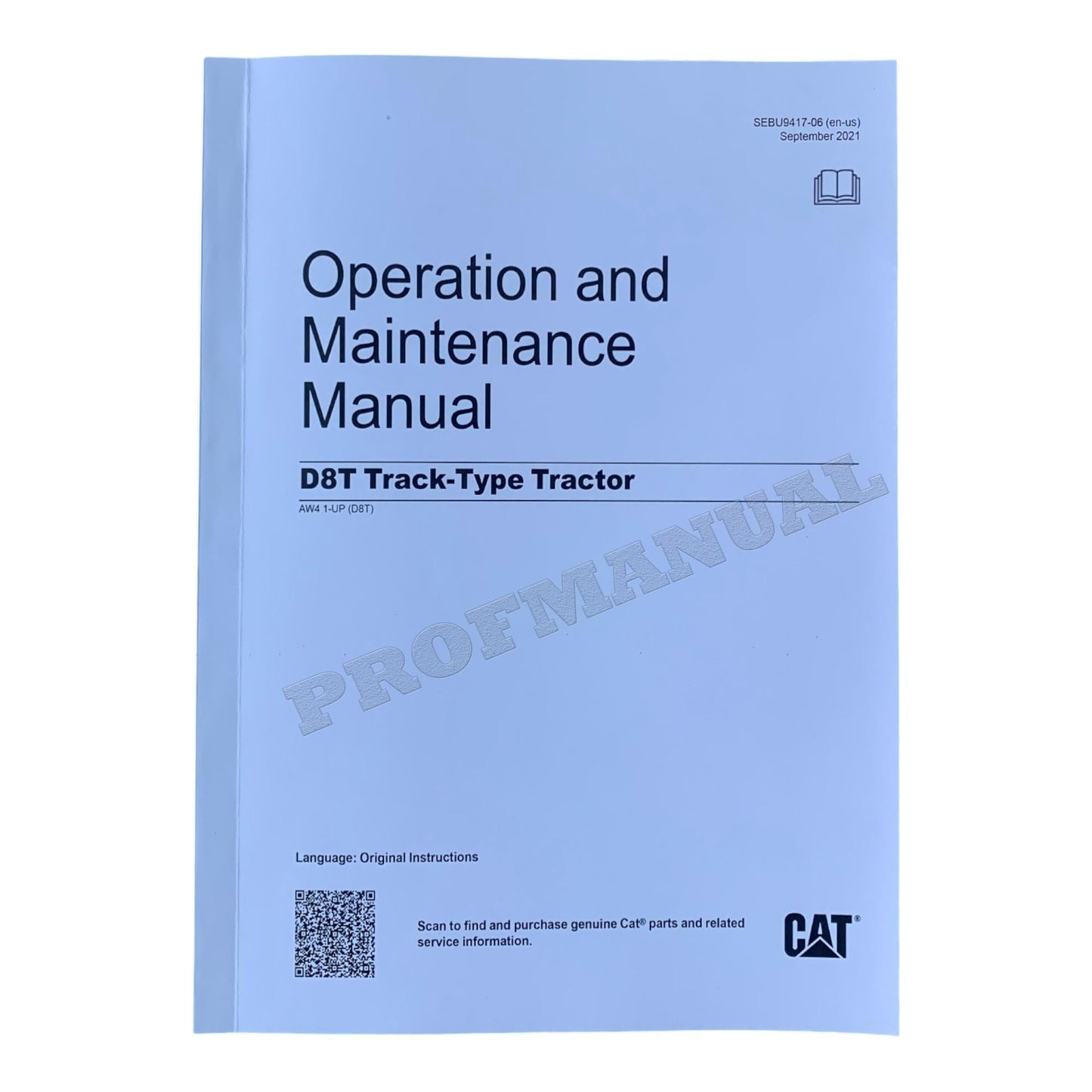 Caterpillar D8T Track Type Tractor Full Service Manual 20 books *S. N. AW4 1 and UP