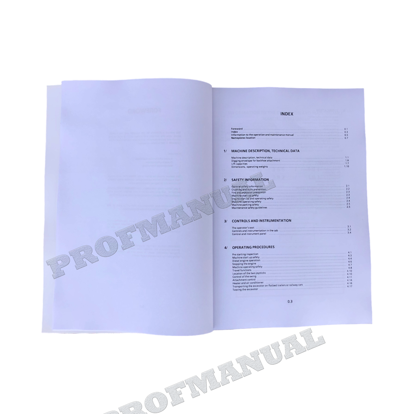 Liebherr R942 Litronic Excavator Operators manual serial .101