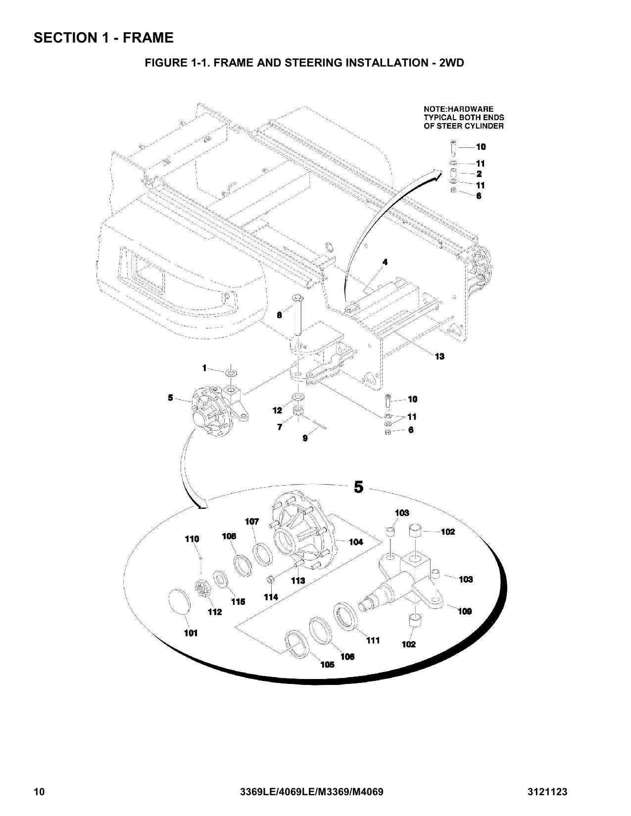 JLG 3369LE 4069LE M3369 M4069 Scissor Lift Parts Catalog Manual 3121123