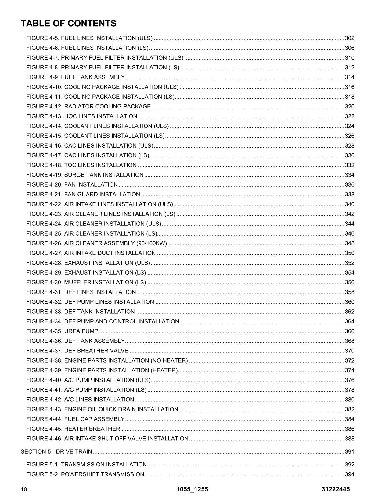 JLG 1055 1255 Telehandler Parts Catalog Manual 31222445