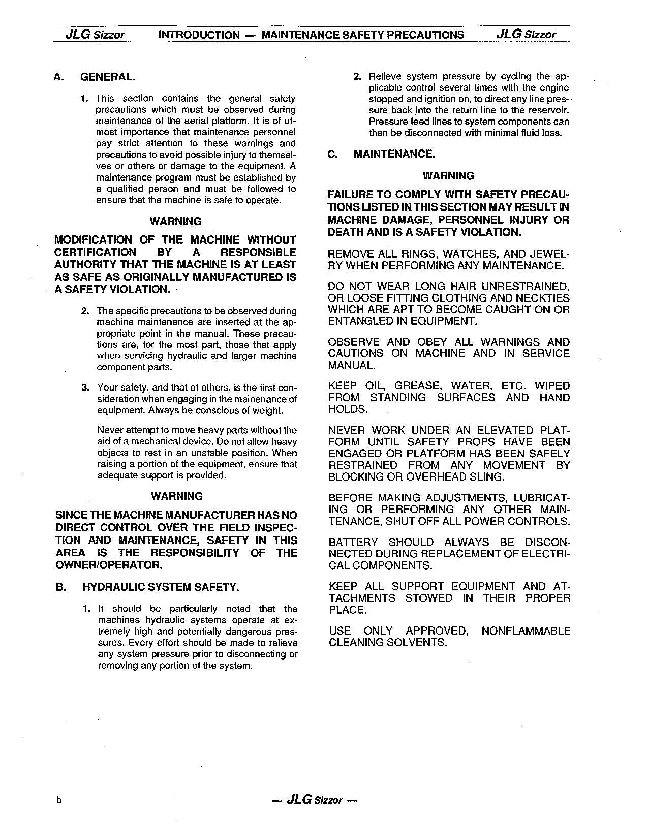 JLG CM1432 CM1432PLUS CM1732 CM2033 CM2046 Lift Operation Parts Service Manual