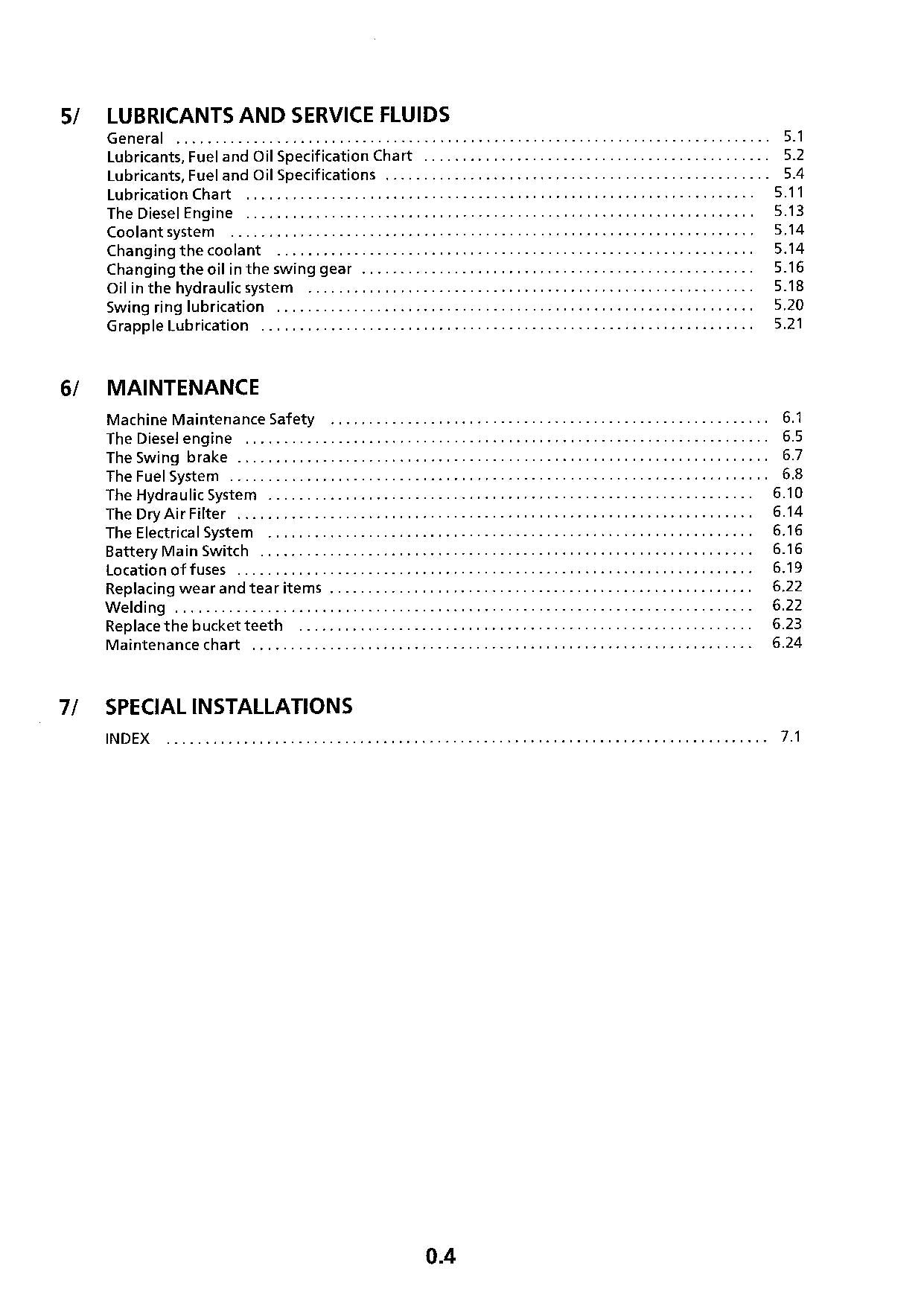 Liebherr A902 Material Handler Excavator Operators manual