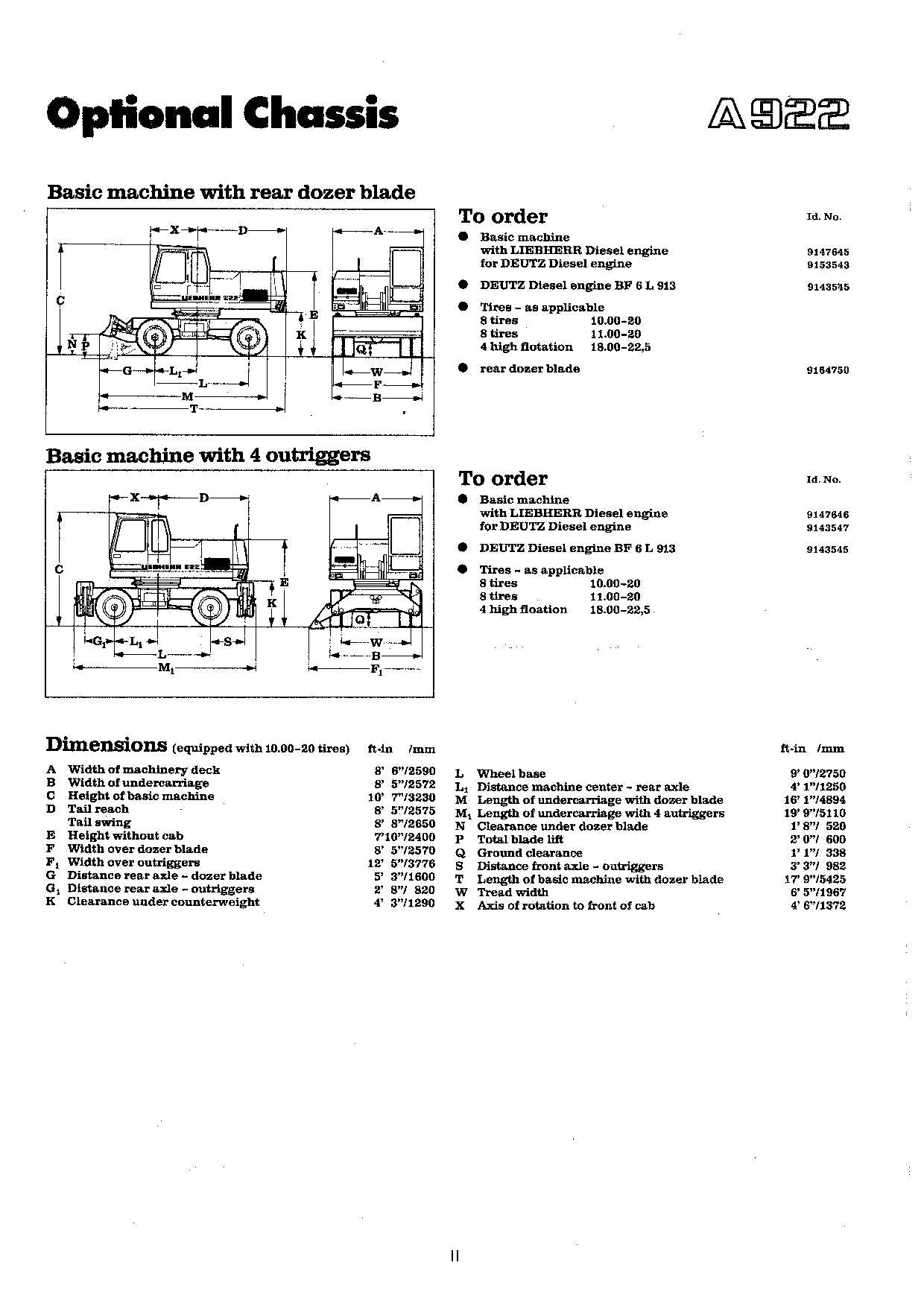 Liebherr A922 Excavator Operators manual