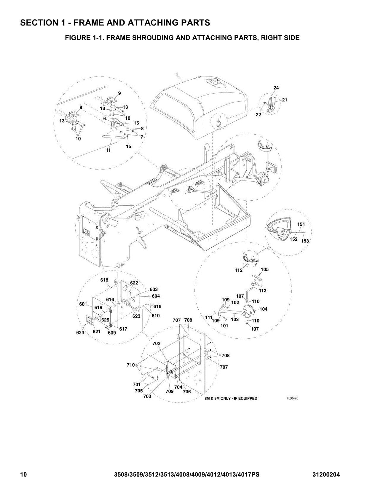 JLG 4008PS 4009PS 4012PS 4013PS 4017PS Telehandler Parts Catalog Manual