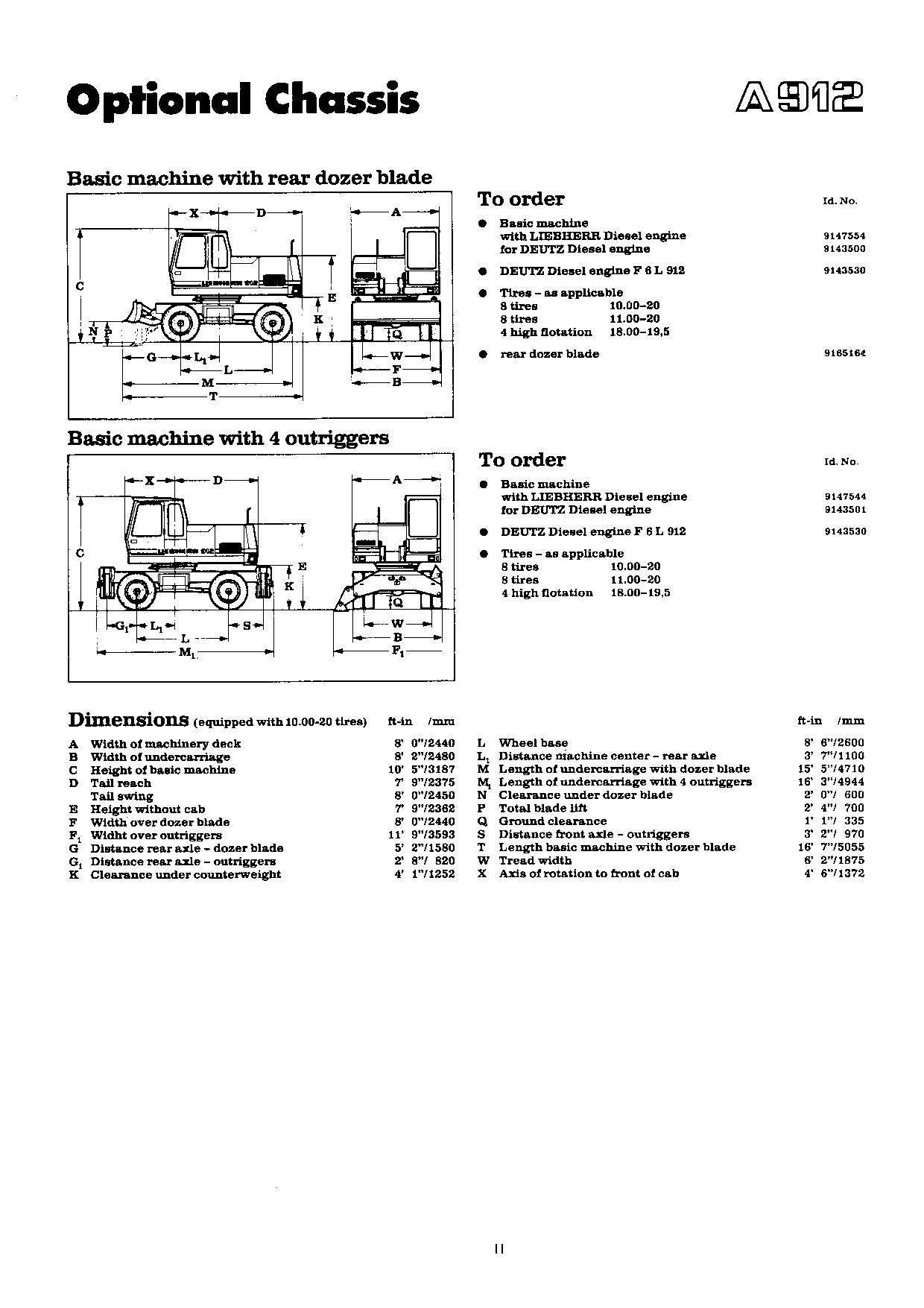 Liebherr A912 Excavator Operators manual