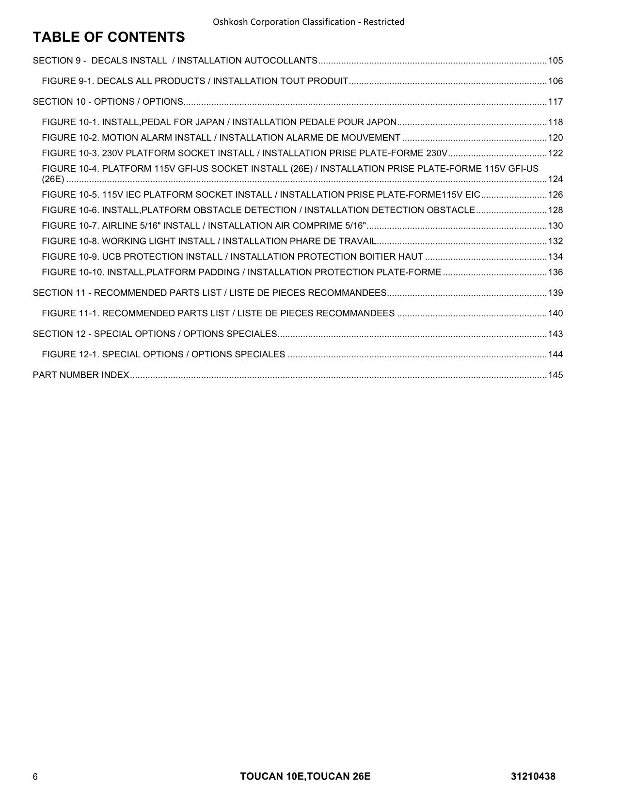 JLG  10E 26E  Vertical Lift Parts Catalog Manual