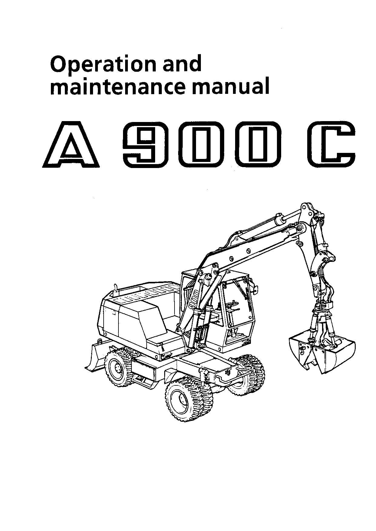 Liebherr A900 C Excavator  Operators manual