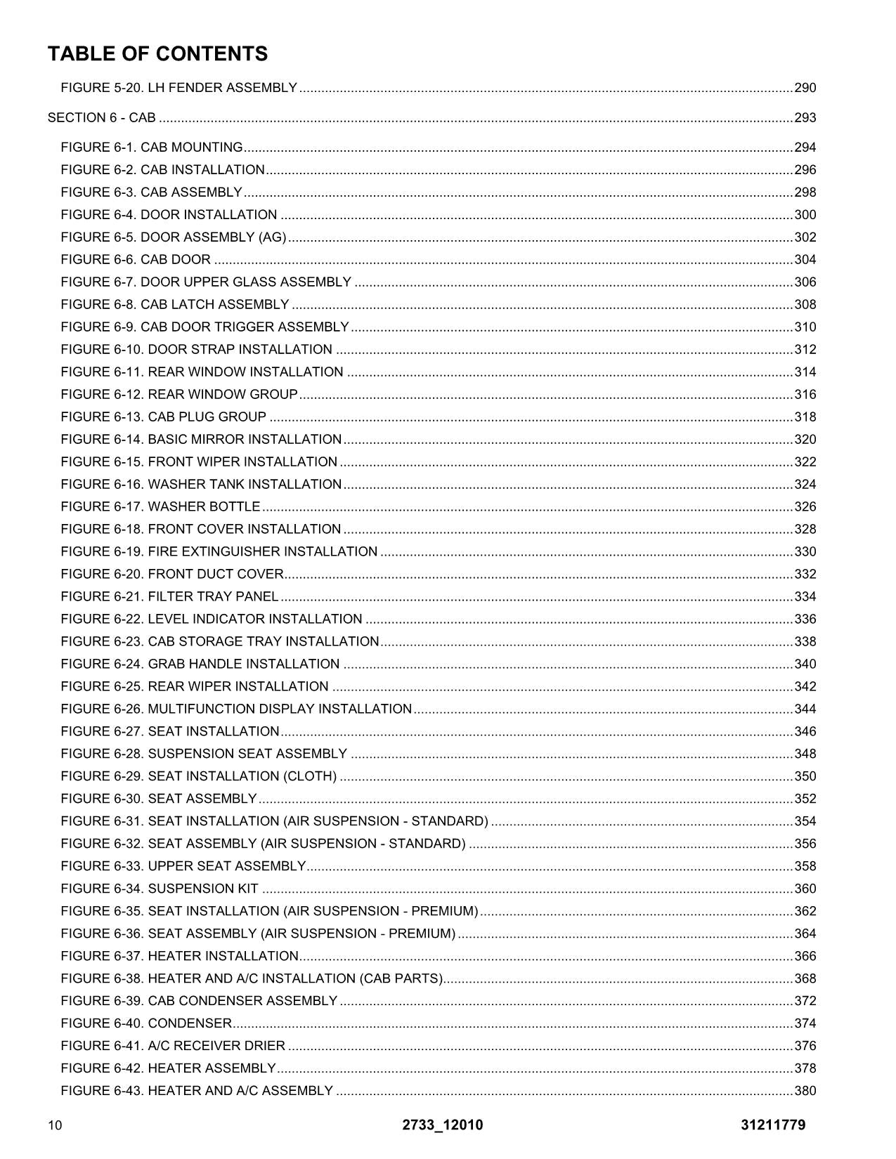 JLG 12010 2733 Telehandler Parts Catalog Manual 31211779