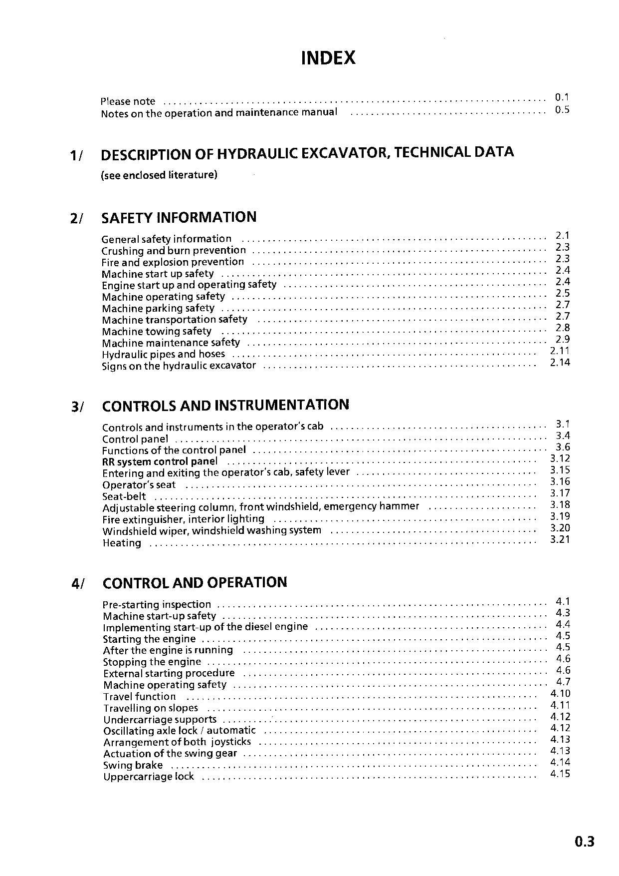 Liebherr A900 ZW Litronic  Excavator Operators manual