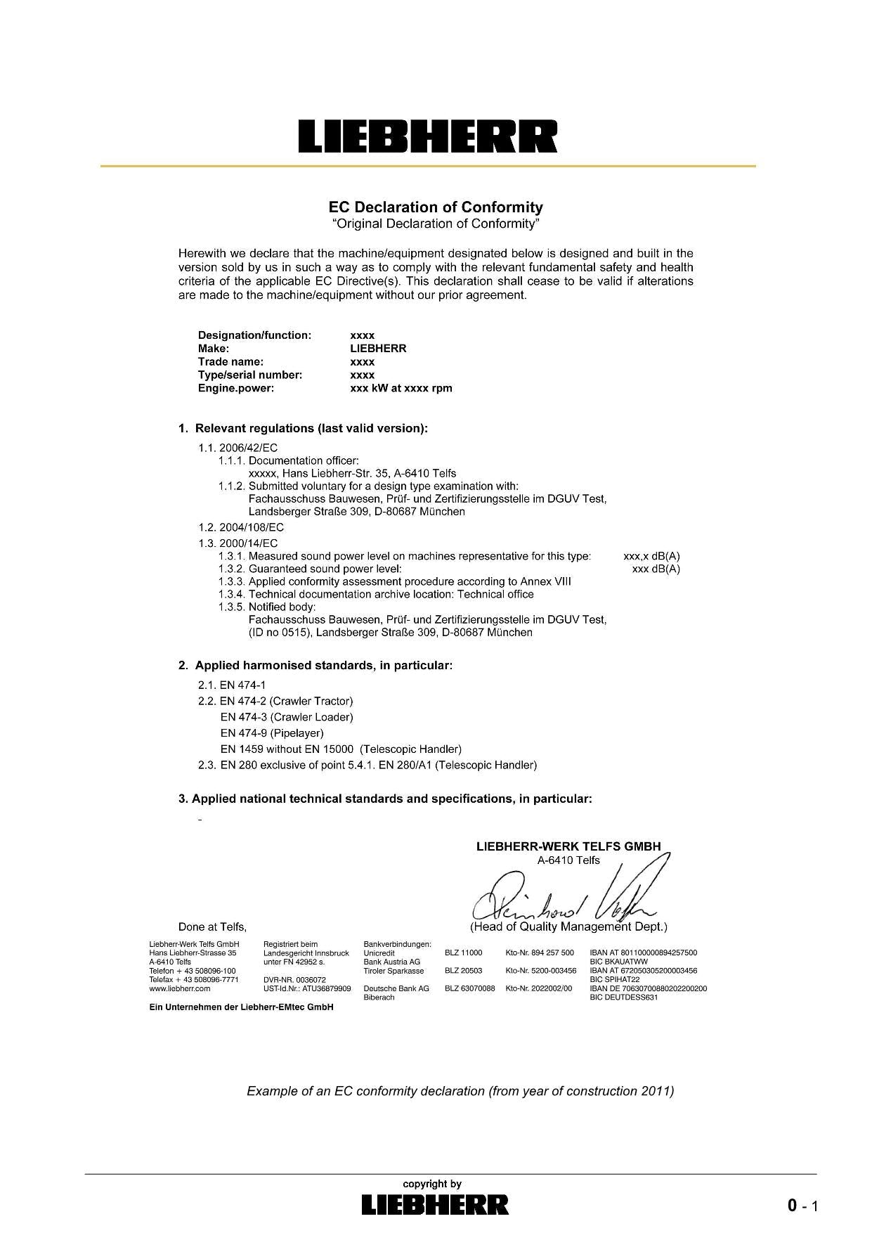 Liebherr LR614 Litronic CRAWLER LOADER Operators manual 9085067 serial 12210