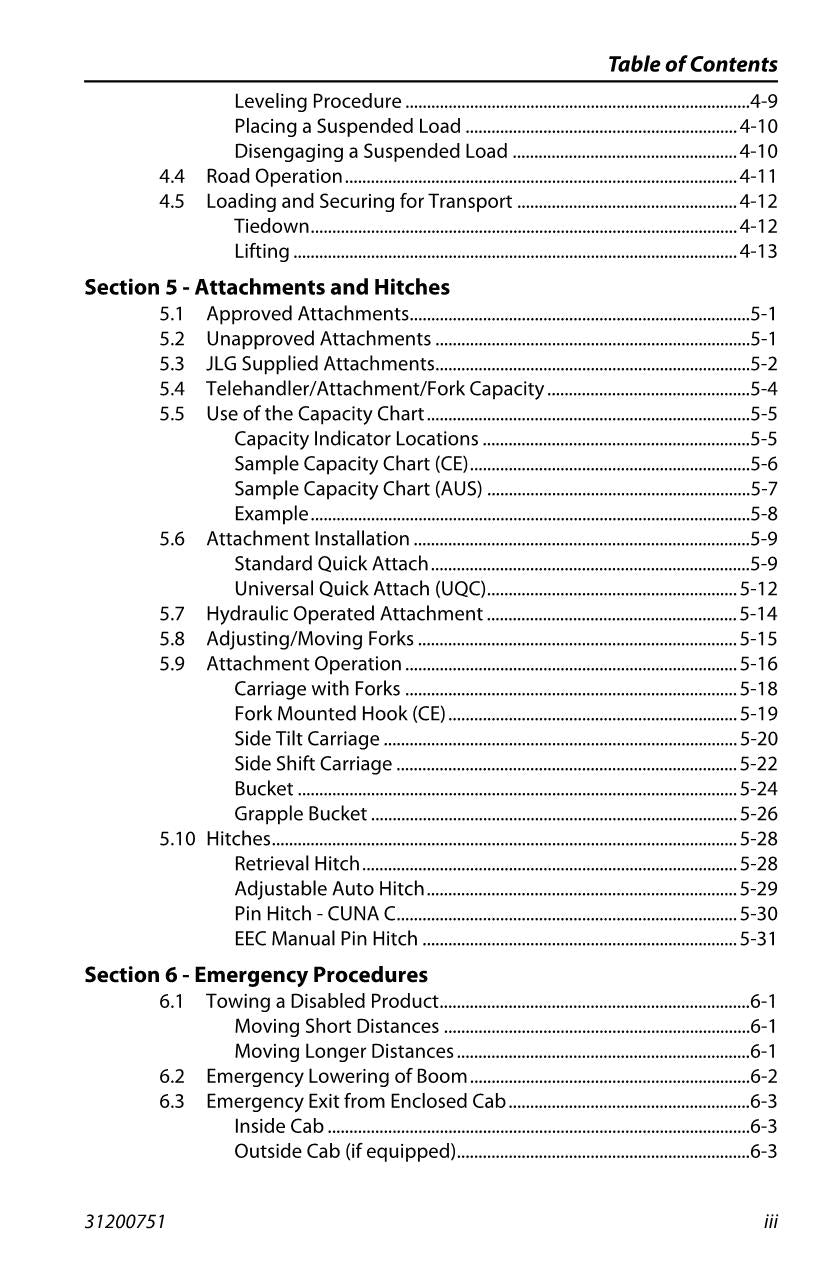 DEUTZ FAHR JLG 45437 Agrovector Maintenance Operation Operators Manual