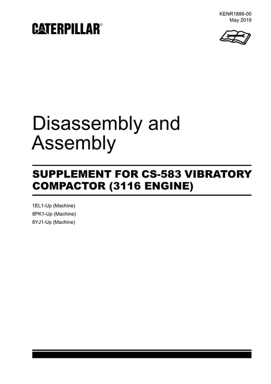 Caterpillar SUPPL CS-583 COMPACTOR 3116 ENGINE Disassembly Assem Service Manual