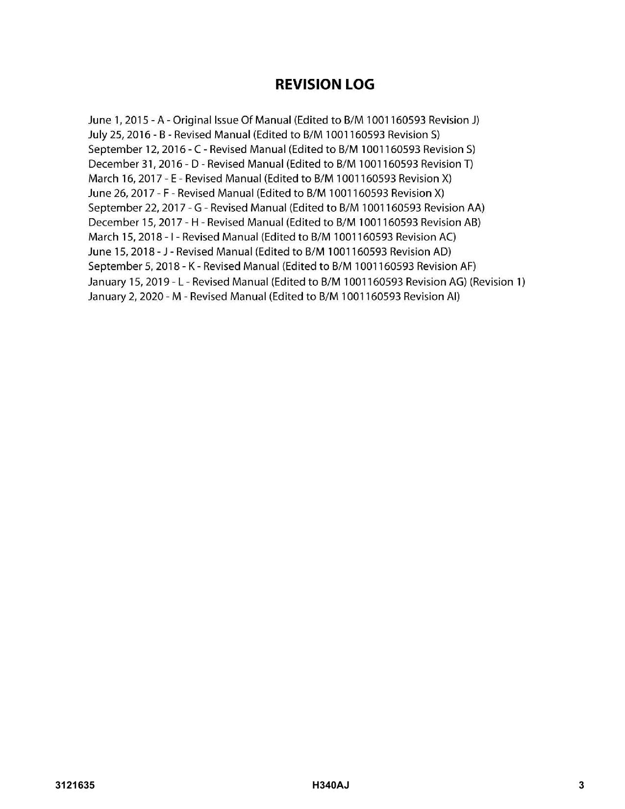 JLG H340AJ Boom Lift Parts Catalog Manual 0300000100-0300272288