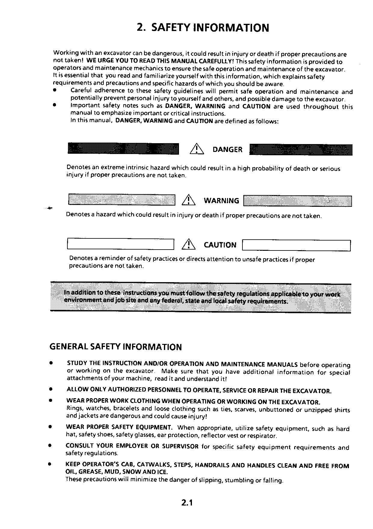 Liebherr R952 Excavator Operators manual