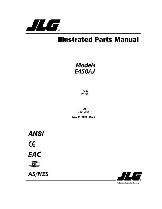 JLG E450AJ  Boom Lift Parts Catalog Manual