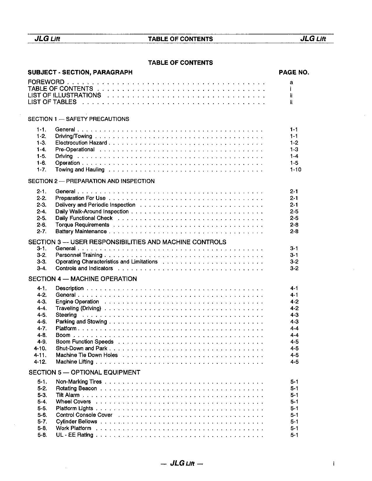 JLG 40ic 45ic Boom Lift Maintenance Operation Operators Manual 3120851