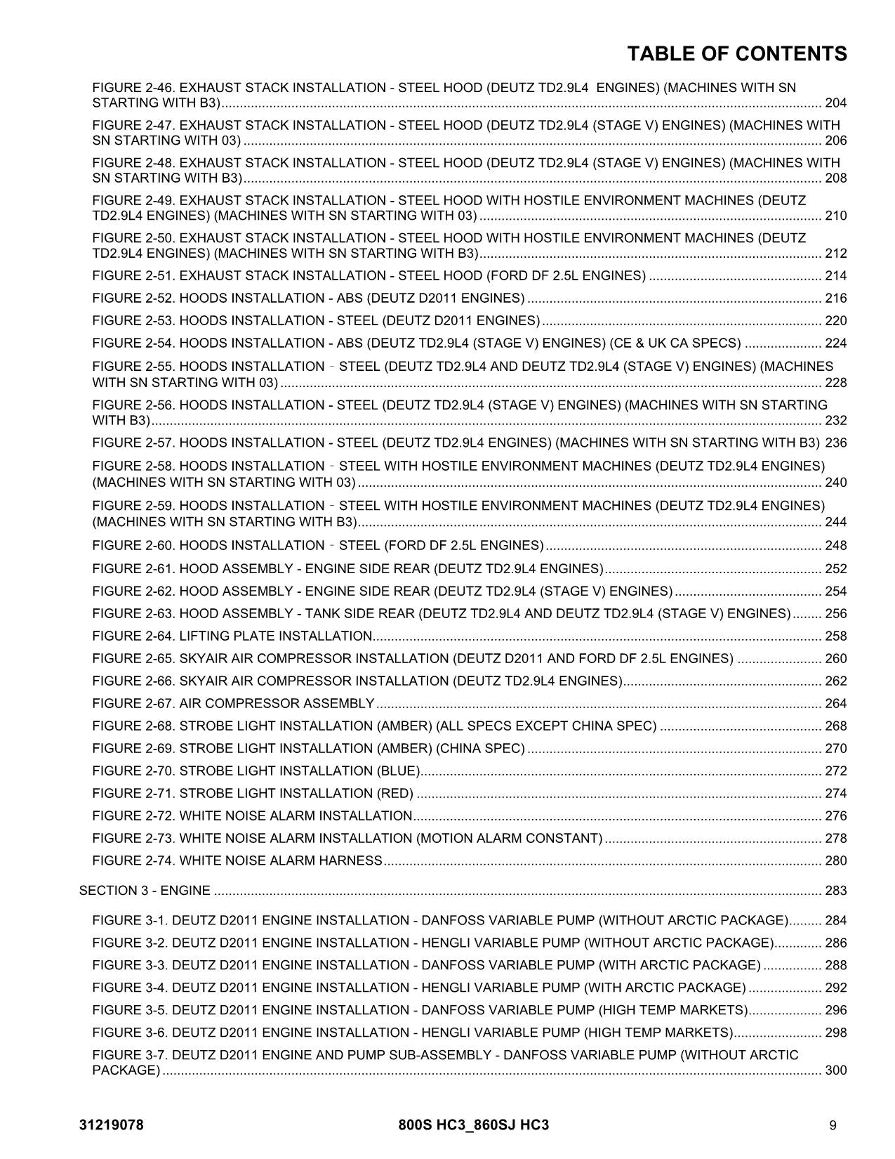 JLG 800S HC3 860SJ HC3 Boom Lift  Parts Catalog Manual 31219078