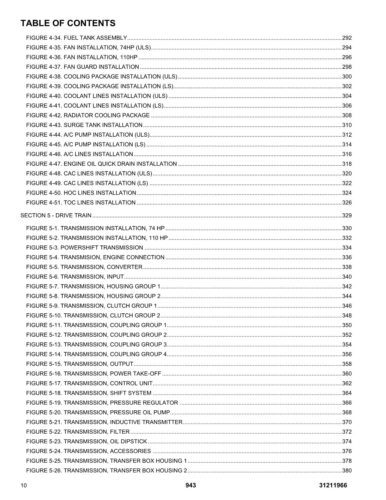 JLG  943 Telehandler  Parts Catalog Manual