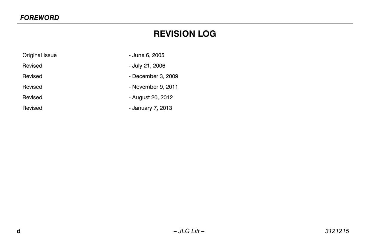 JLG E400A E400AJP narrow E400A M400A M400AJP M400A Boom Lift Operators Manual