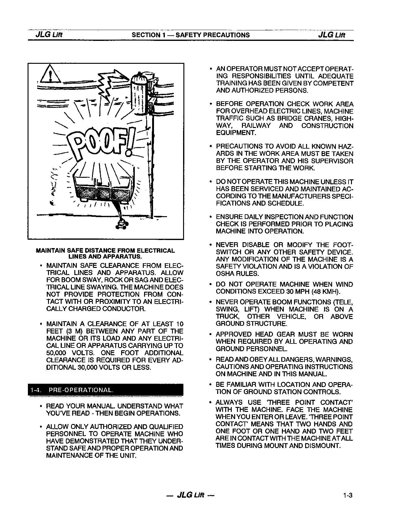 JLG 40ic 45ic Boom Lift Maintenance Operation Operators Manual 3120733