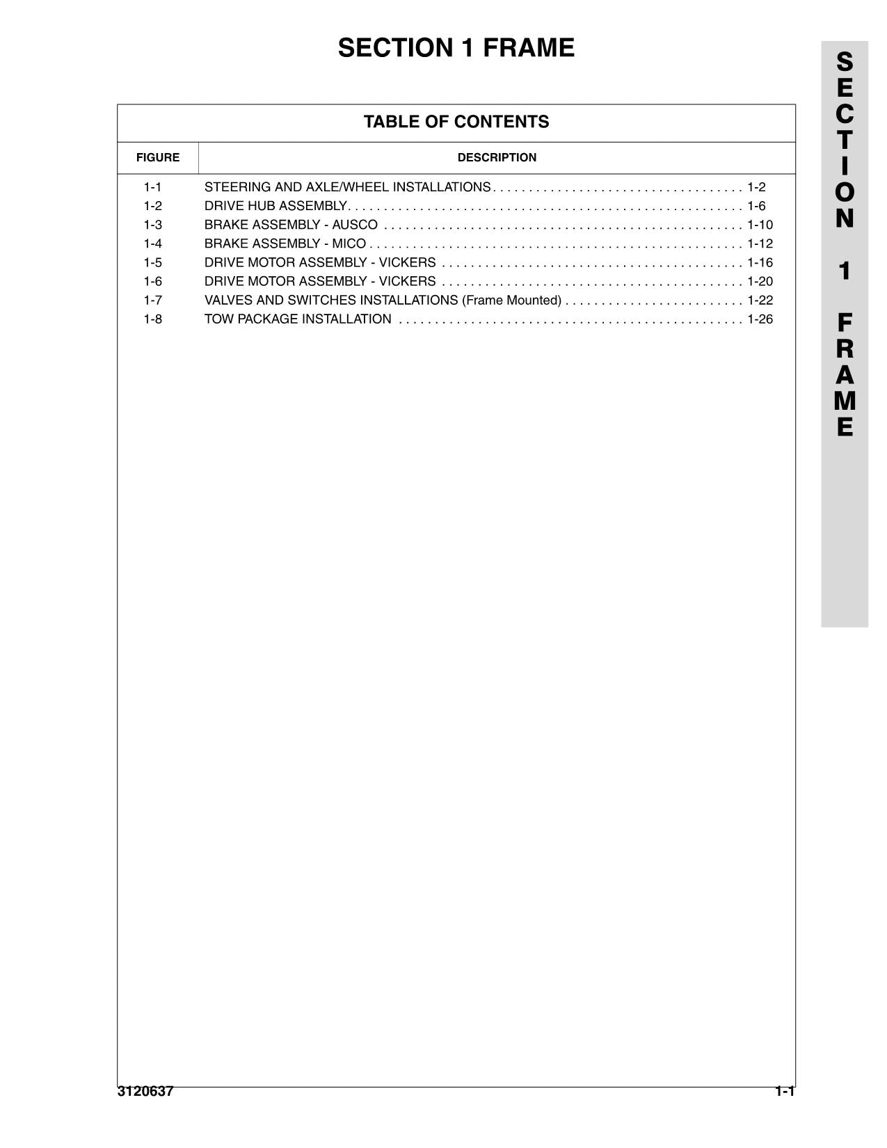 JLG 00HX 100HX+6 110HX 110HXER Boom Lift Parts Catalog Manual