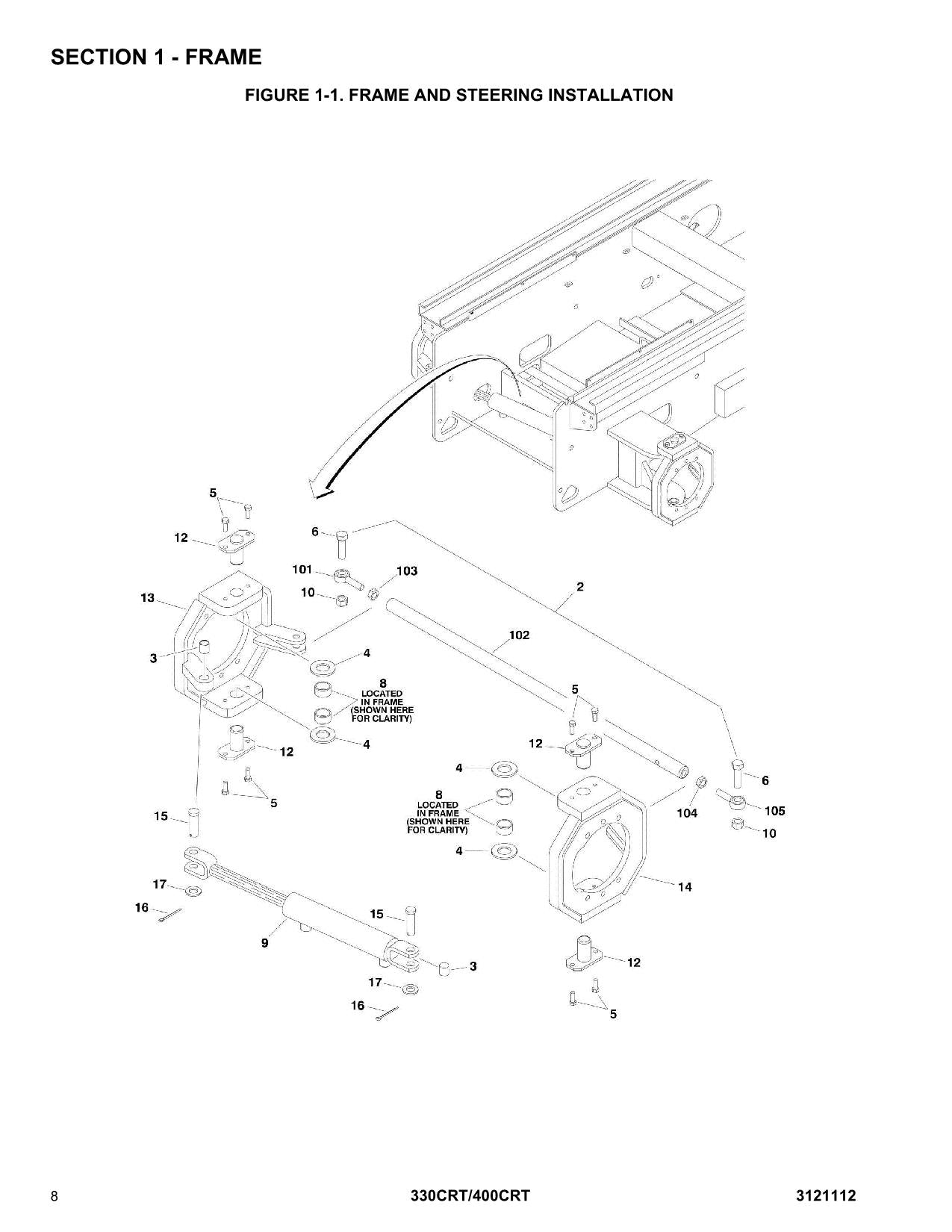 JLG 330CRT 400CRT Scissor Lift Parts Catalog Manual 3121112