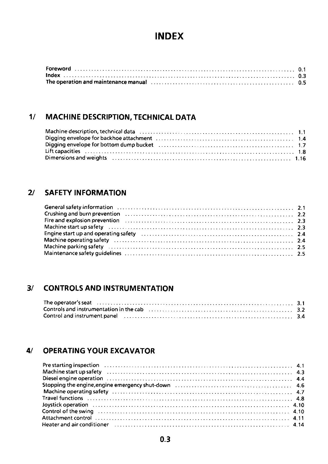 Liebherr R962 Litronic Excavator Operators manual